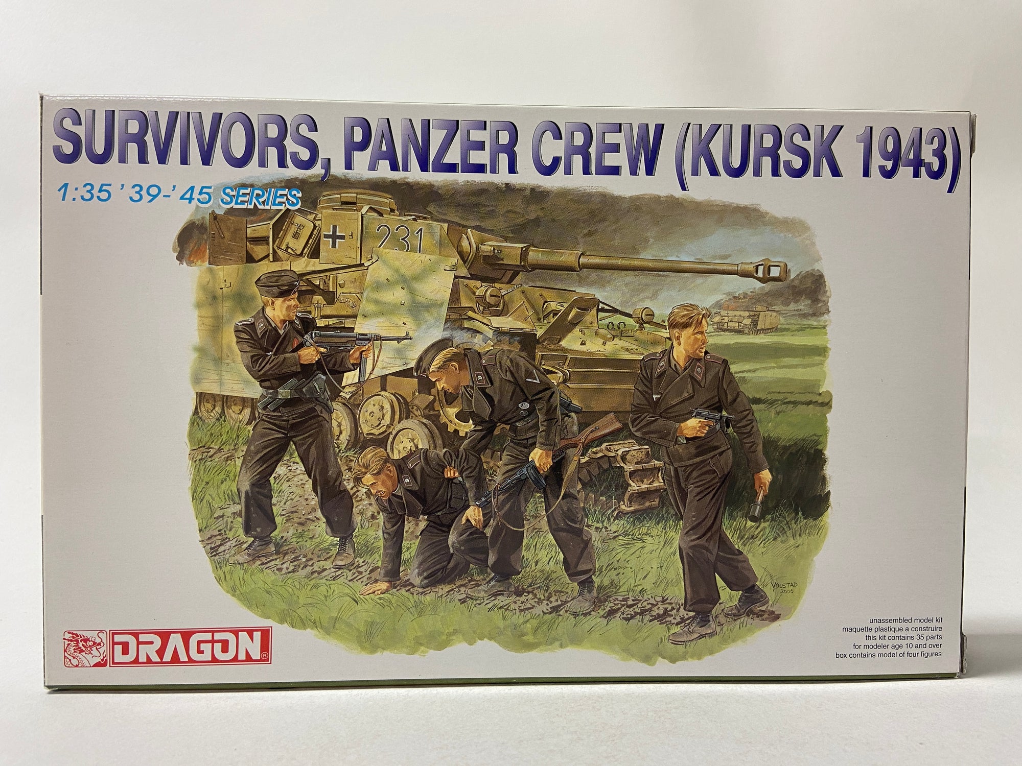 2x Survivors, Panzer Crew (Kursk 1943) (2 kits in doos)