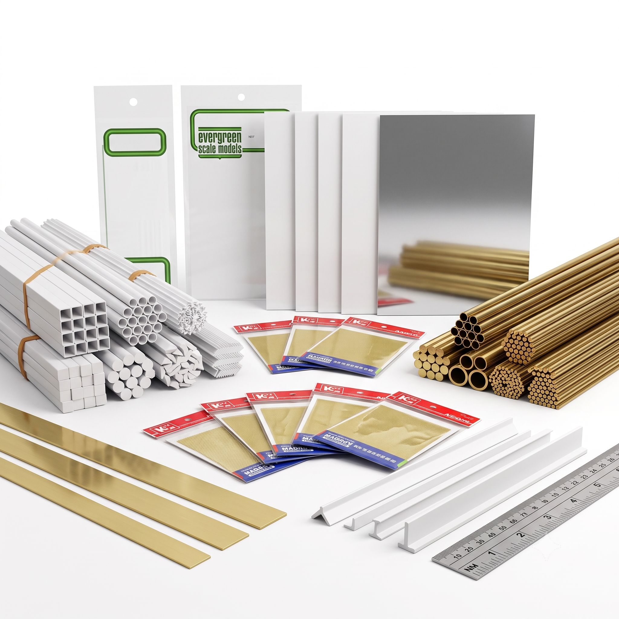 Bouwmaterialen: profielen, messing en plaatmateriaal voor modelbouw — Scale Dreams