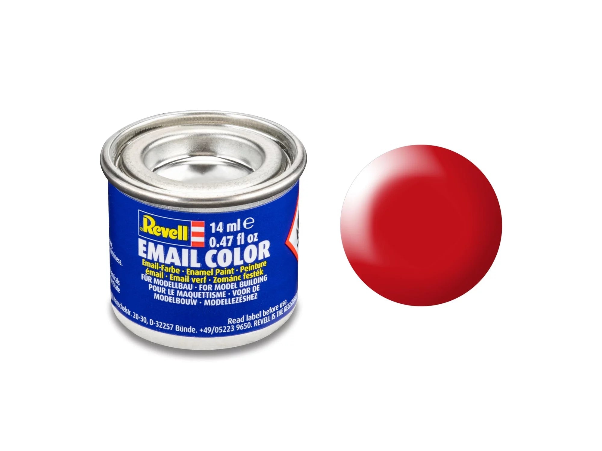 Revell  Revell Email Color 332 – Fluorrood, Zijdemat 32332