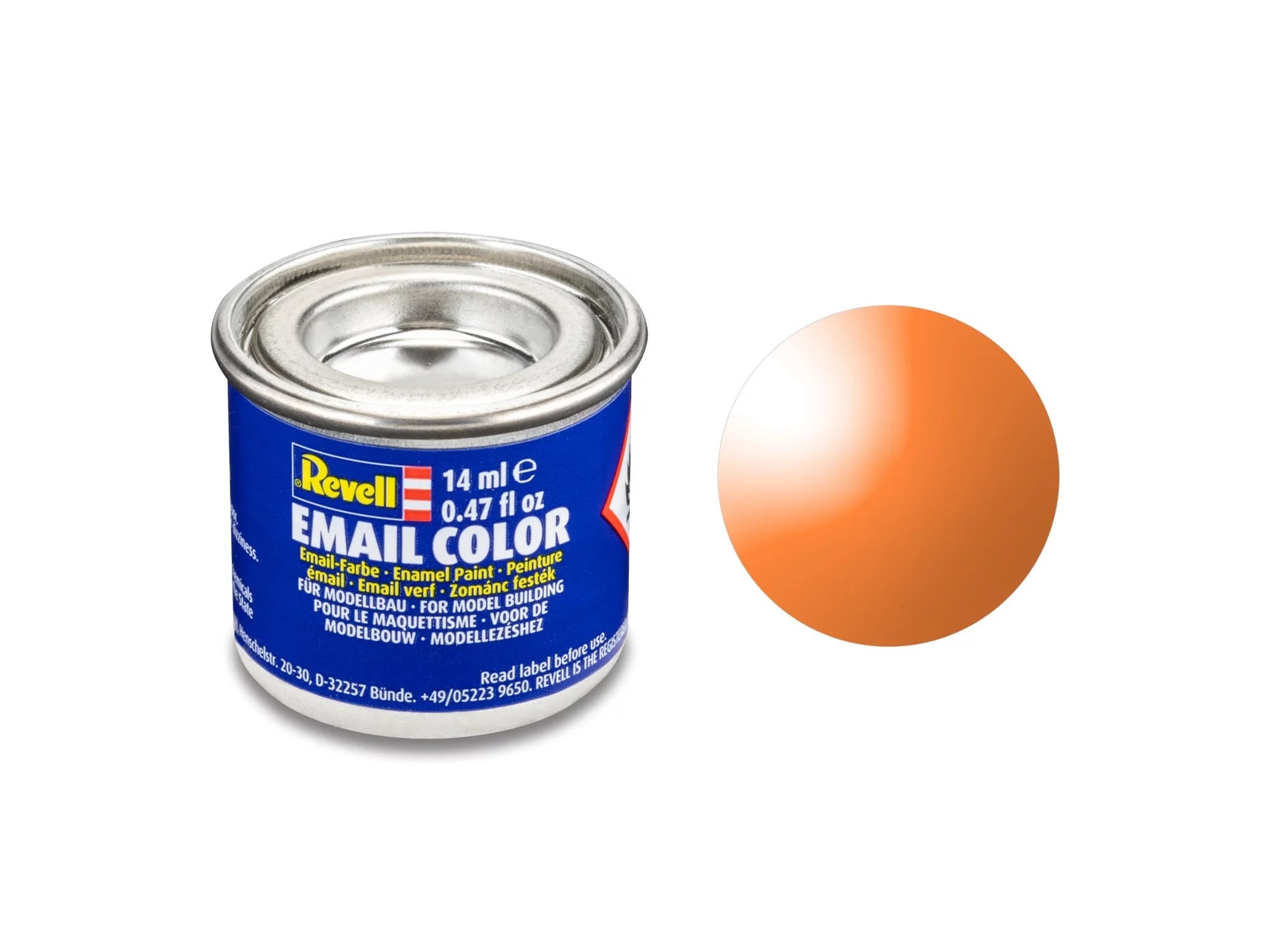 Revell  Revell Email Color 730 – Oranje, Transparant 32730