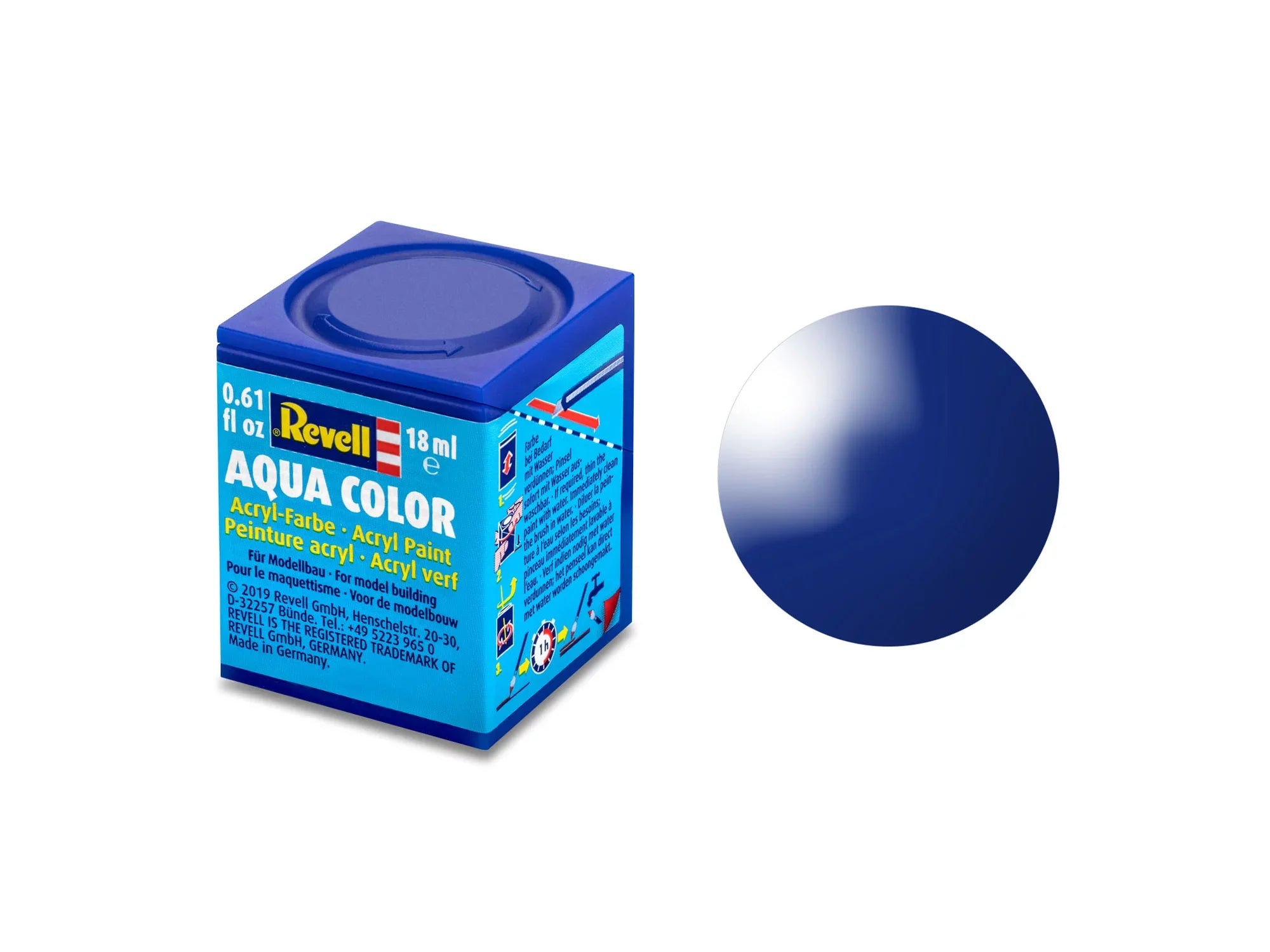 Revell  Revell Aqua Color 51 – Ultramarijnblauw, Glanzend 36151