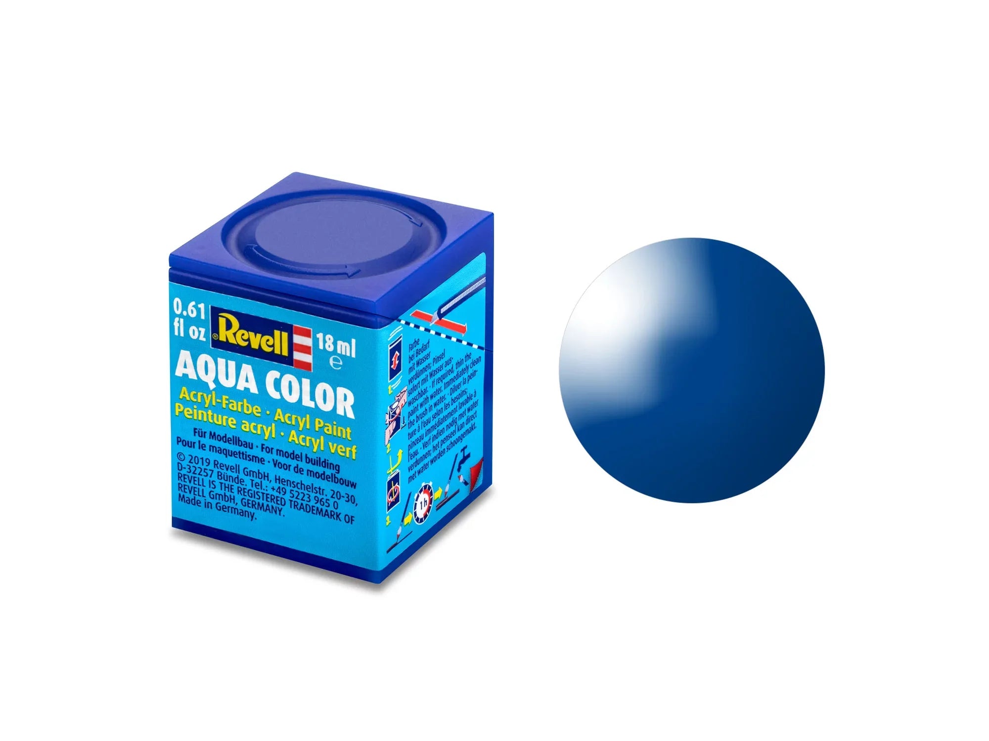 Revell  Revell Aqua Color 52 – Blauw, Glanzend 36152