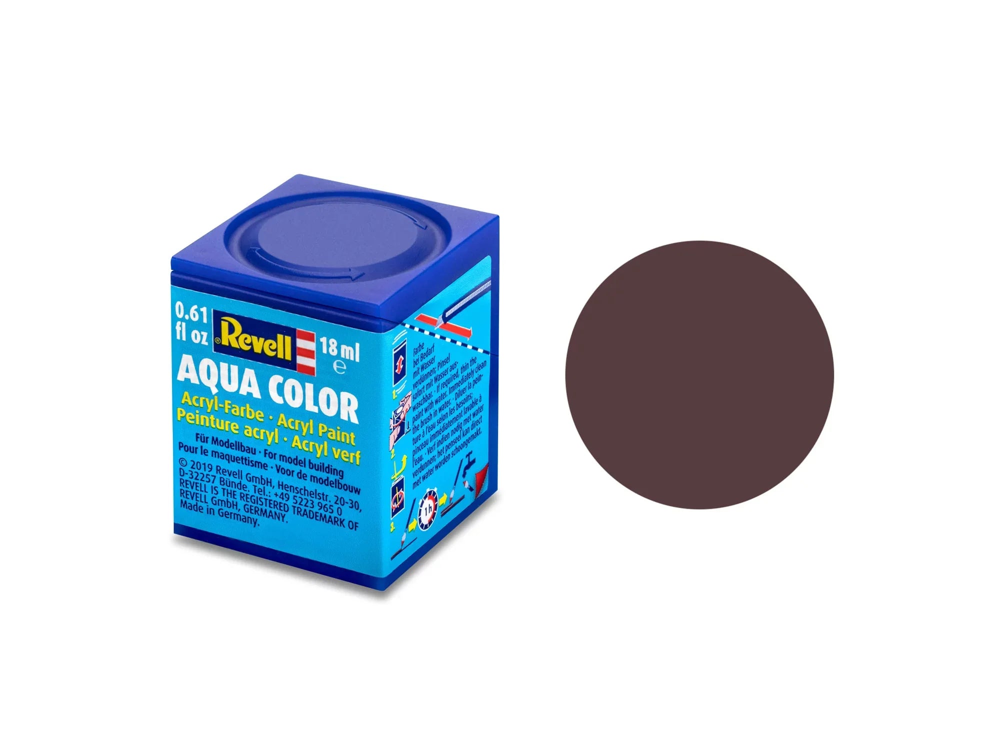 Revell  Revell Aqua Color 84 – Lederbruin, Mat 36184