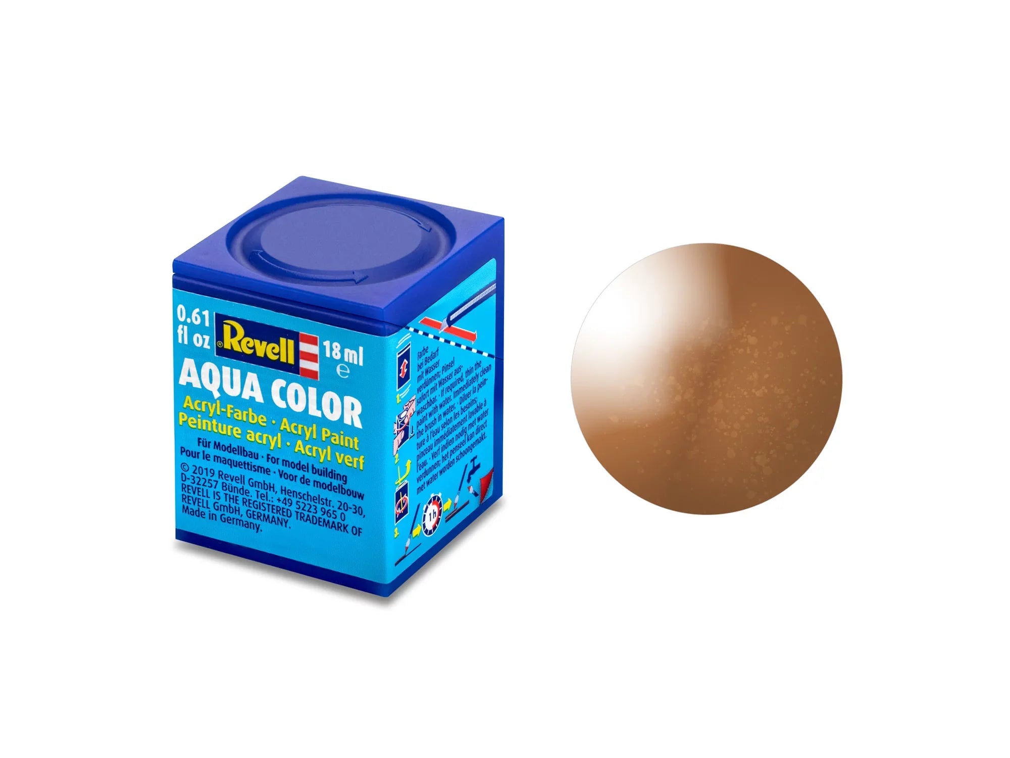 Revell  Revell Aqua Color 95 – Brons, Metallic 36195