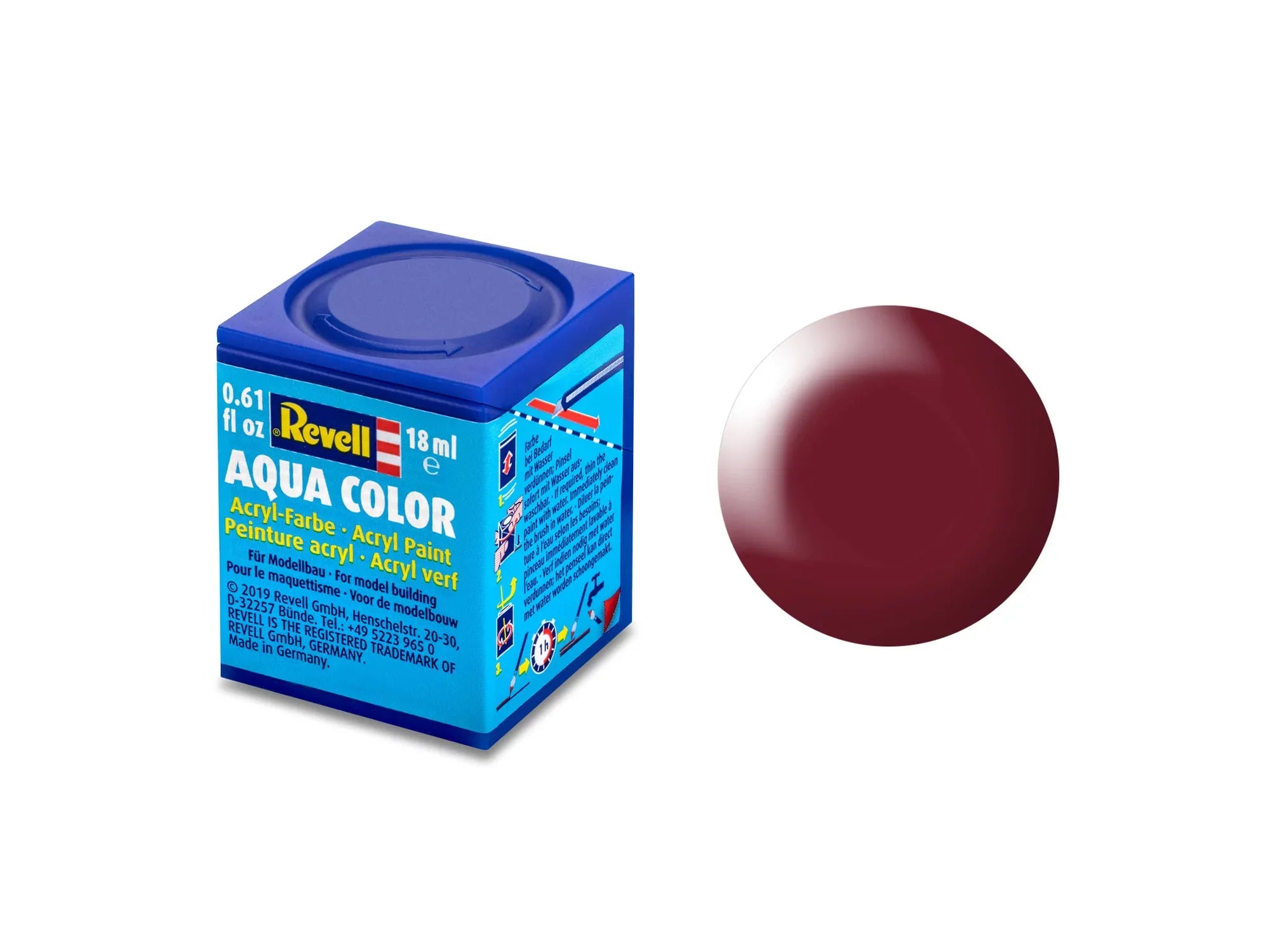Revell  Revell Aqua Color 331 – Purperrood, Zijdeglans 36331