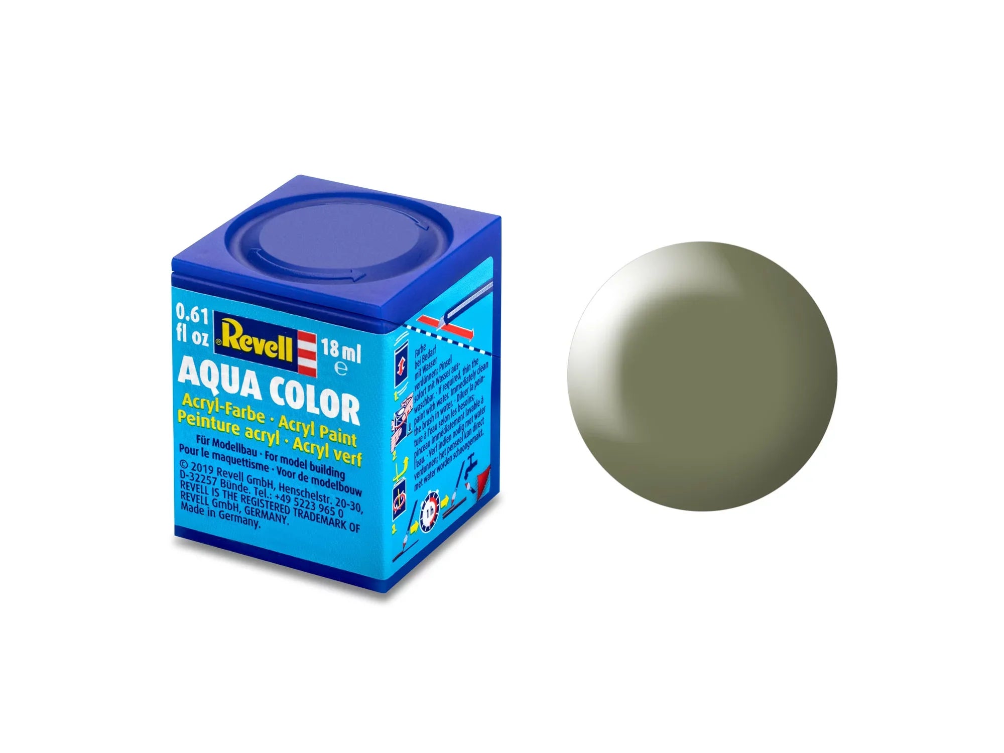 Revell  Revell Aqua Color 362 – Rietgroen, Zijdeglans 36362