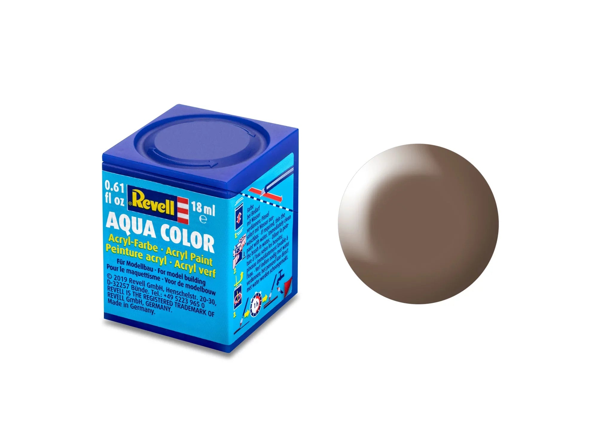 Revell  Revell Aqua Color 381 – Bruin, Zijdeglans 36381
