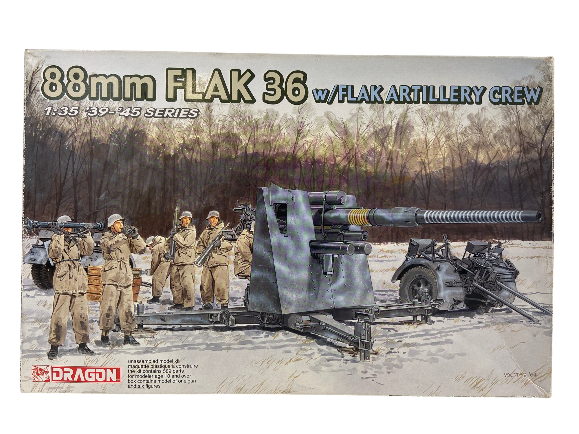 Dragon 1:35 88mm Flak 36 w/Flak Artillery Crew 6260