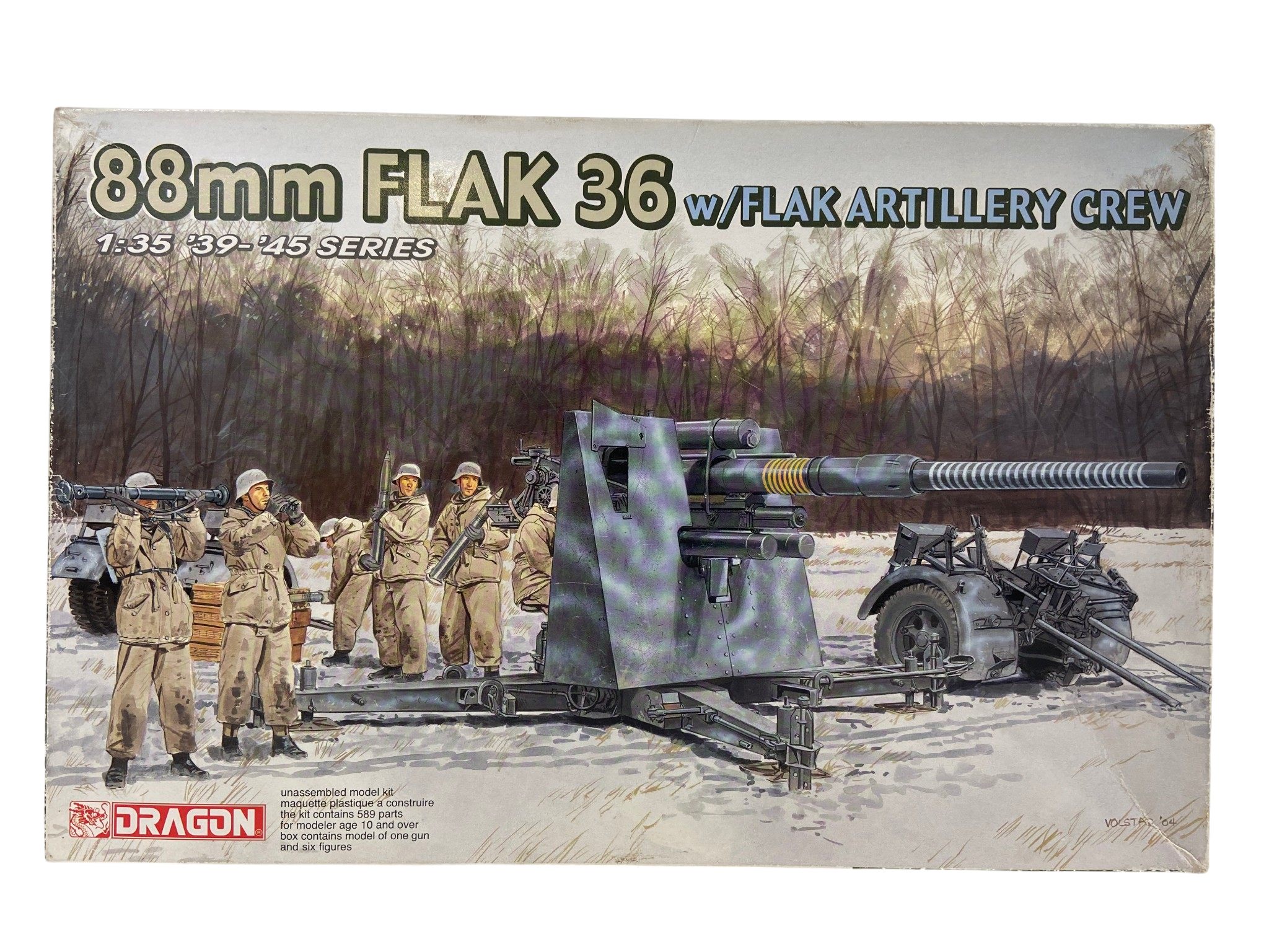 Dragon 1:35 88mm Flak 36 w/Flak Artillery Crew 6260