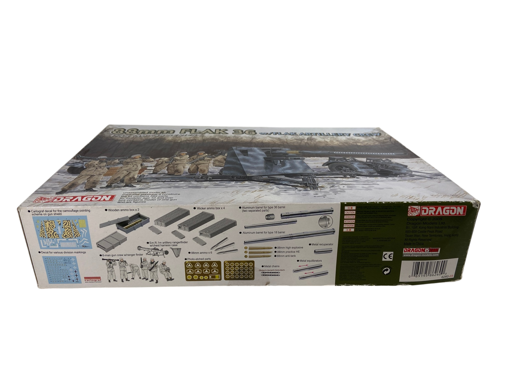 Dragon 1:35 88mm Flak 36 w/Flak Artillery Crew 6260
