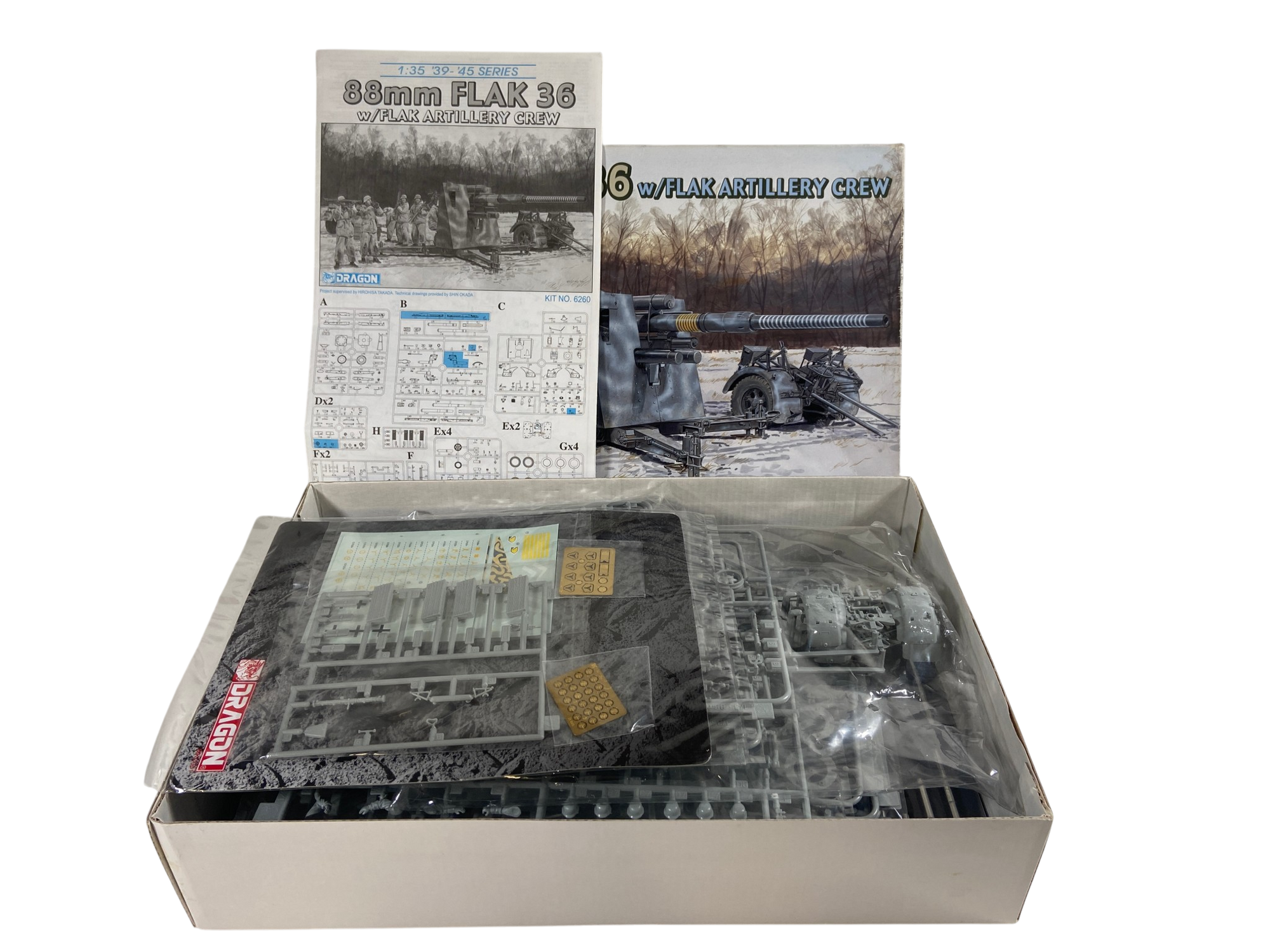Dragon 1:35 88mm Flak 36 w/Flak Artillery Crew 6260