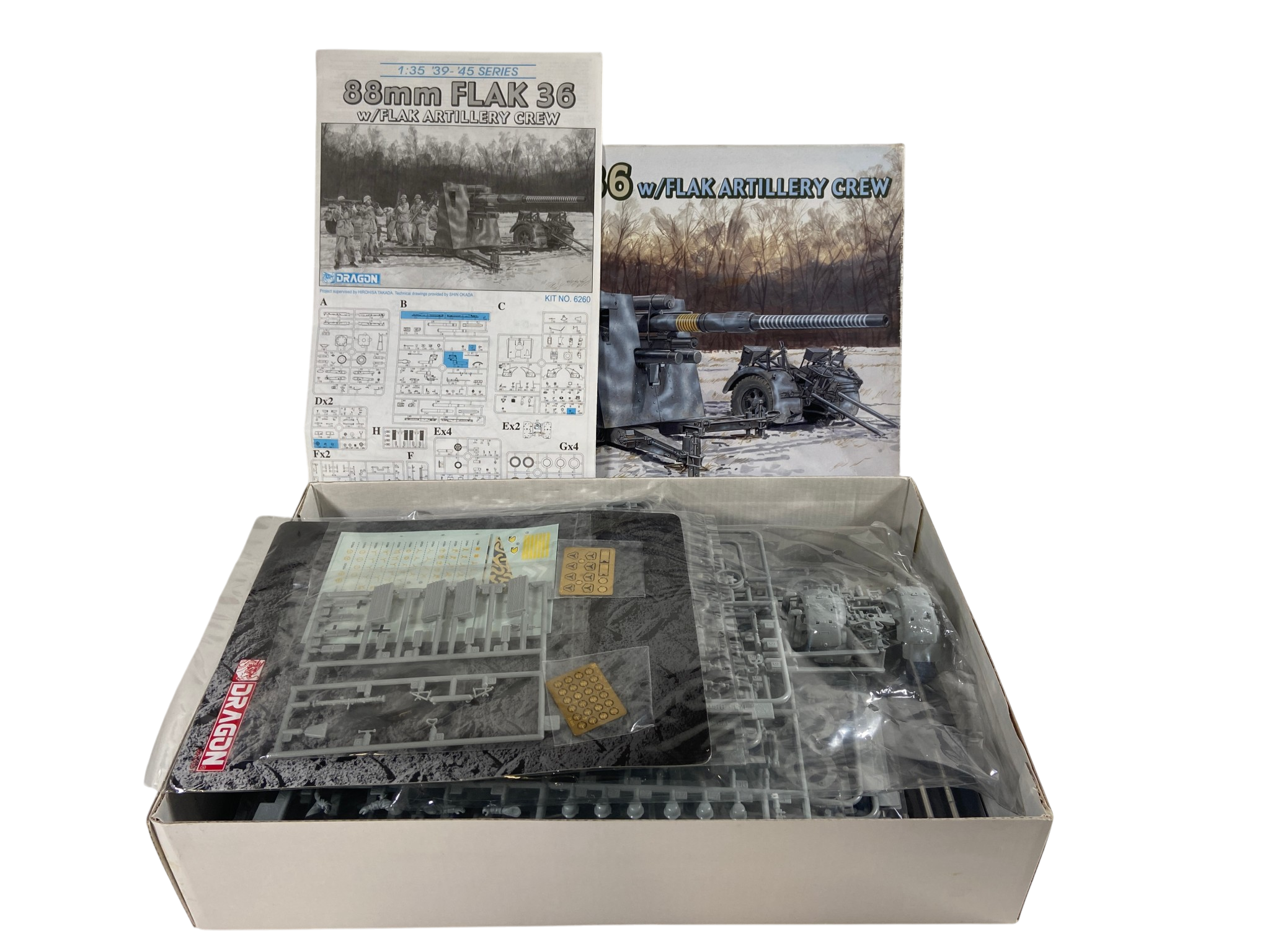 Dragon 1:35 88mm Flak 36 w/Flak Artillery Crew 6260
