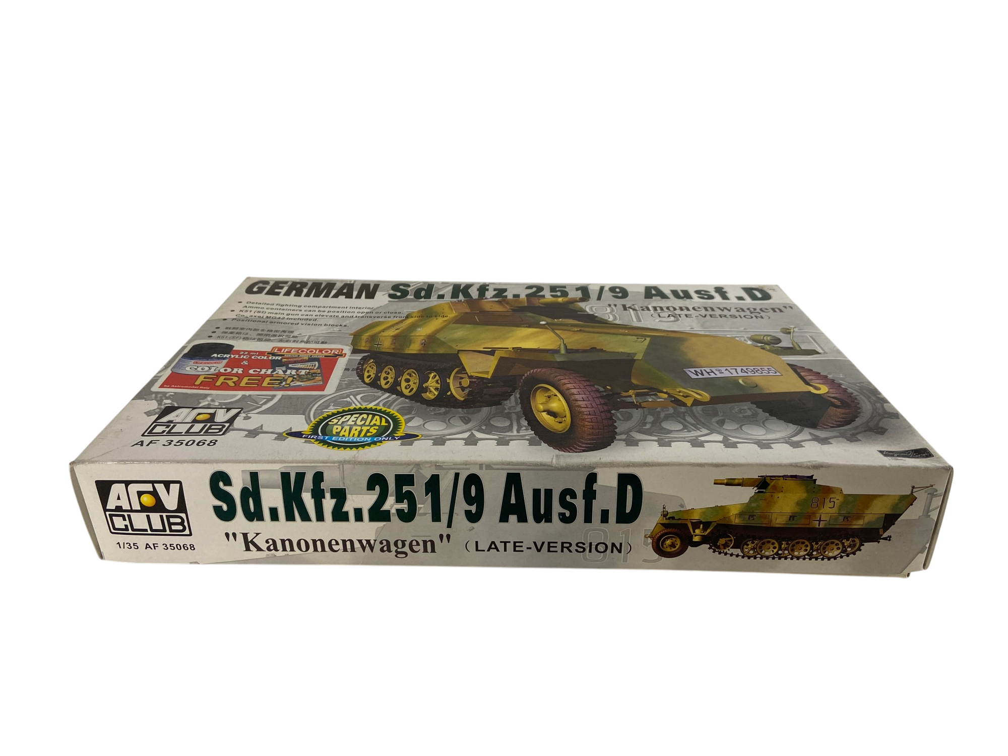AFV Club 1:35 German Sd.Kfz. 251/9 Ausf. D Kanonenwagen, Late Version incl. extra PE set AF35068