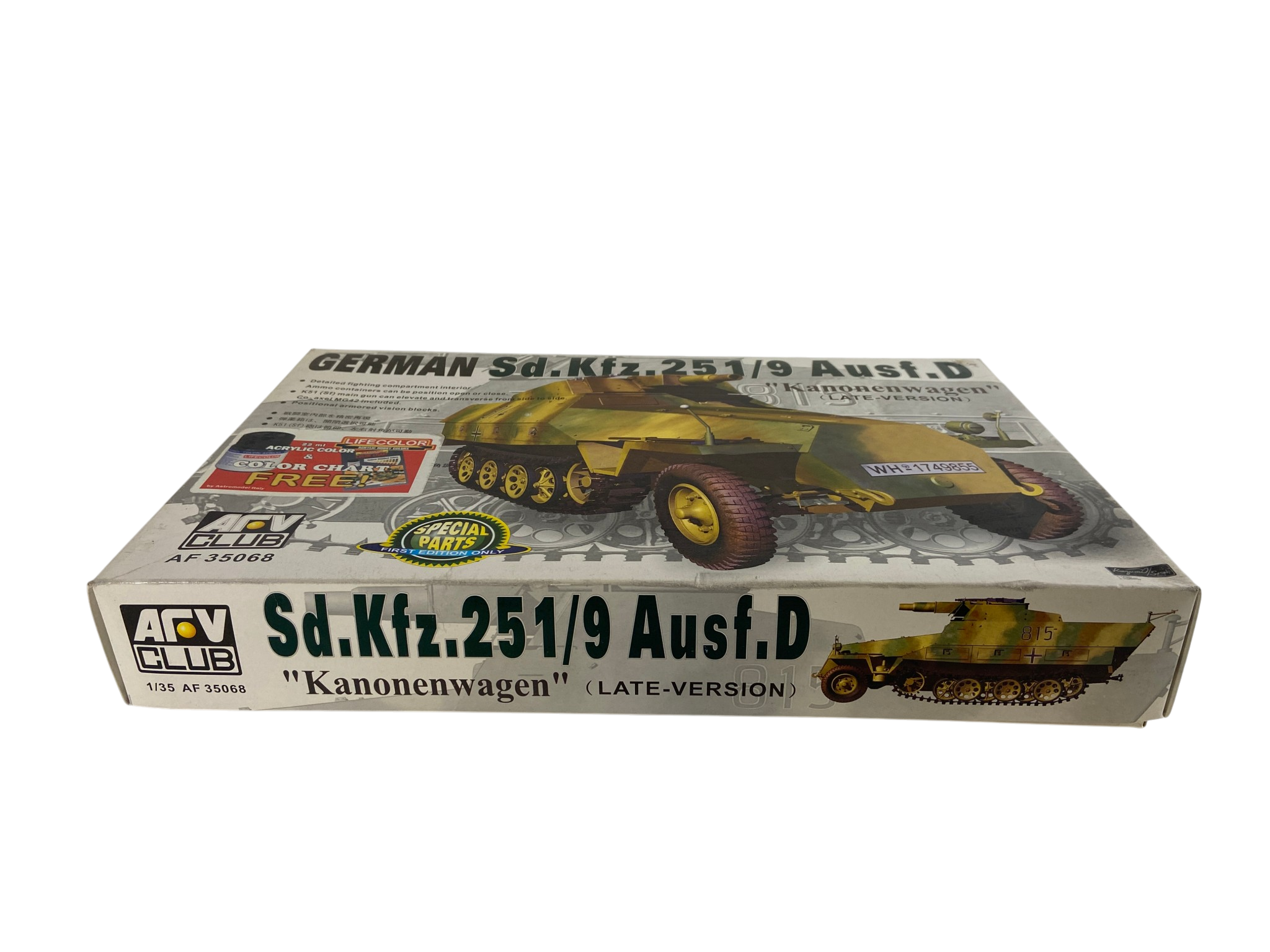 AFV Club 1:35 German Sd.Kfz. 251/9 Ausf. D Kanonenwagen, Late Version incl. extra PE set AF35068