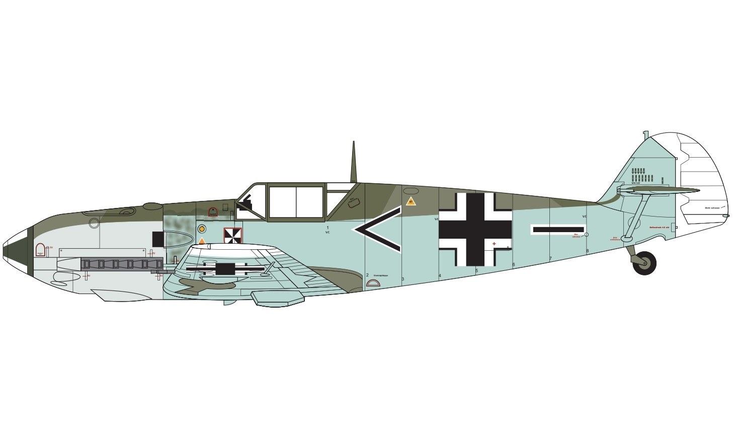 Airfix 1:48 Messerschmitt Bf109E-3/E-4 A05120B