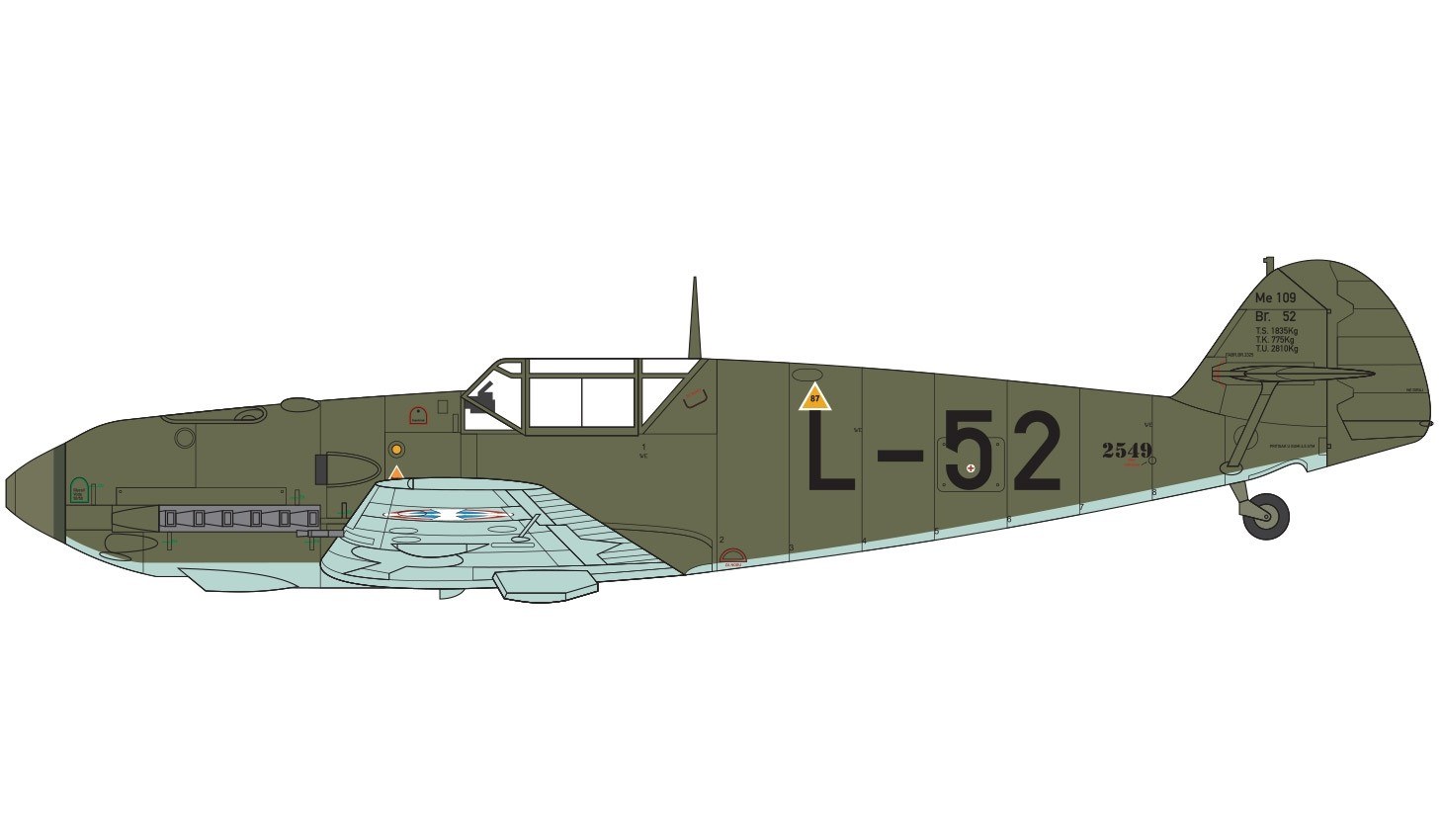 Airfix 1:48 Messerschmitt Bf109E-3/E-4 A05120B