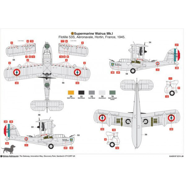 Airfix 1:48 Supermarine Walrus Mk.I 'Silver Wings' A09187