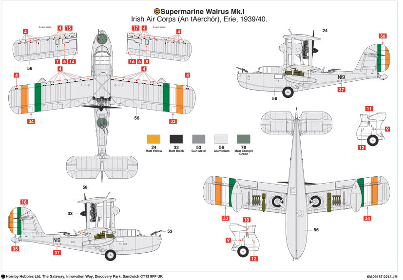 Airfix 1:48 Supermarine Walrus Mk.I 'Silver Wings' A09187