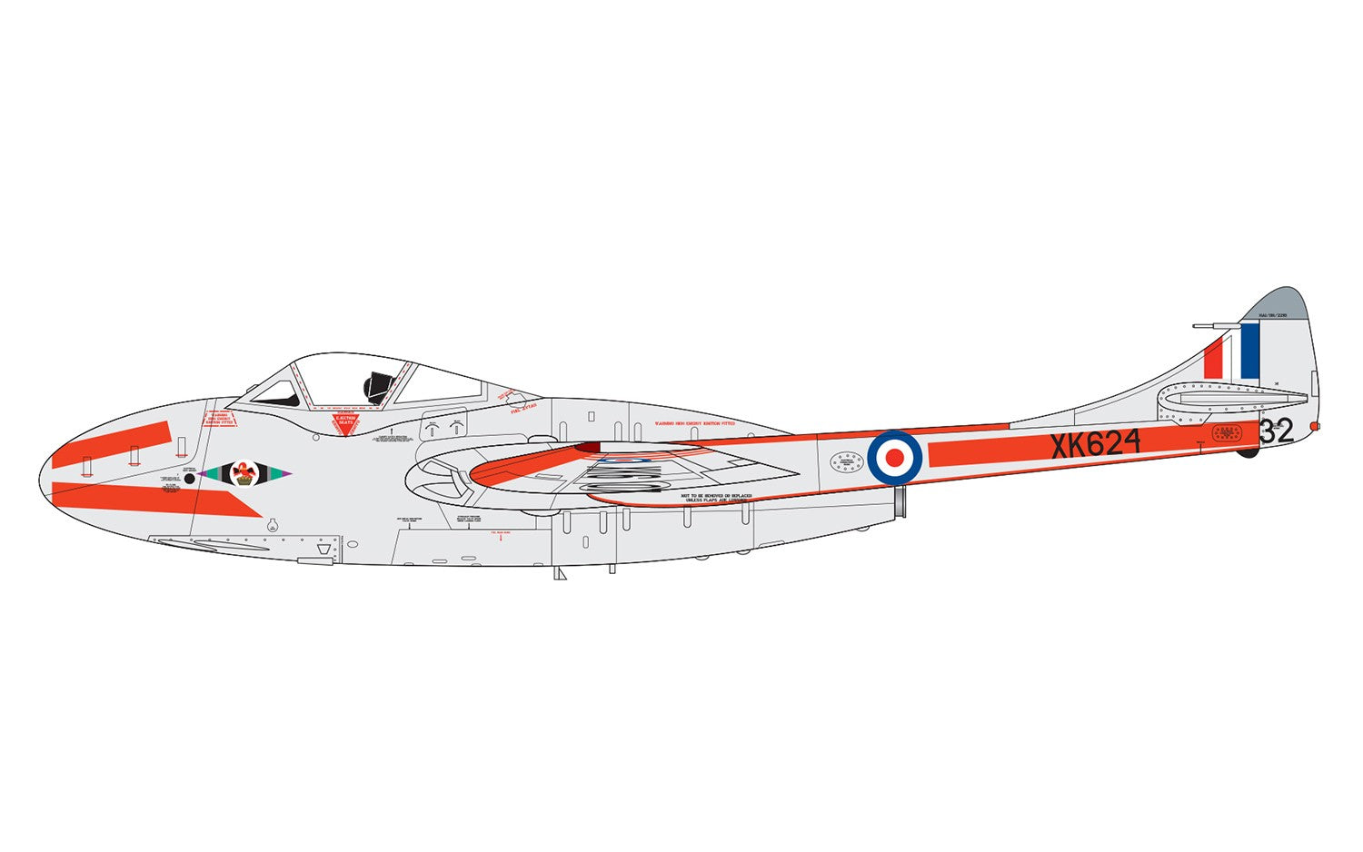 Airfix 1:72 De Havilland Vampire T.11/J-28C A02058A