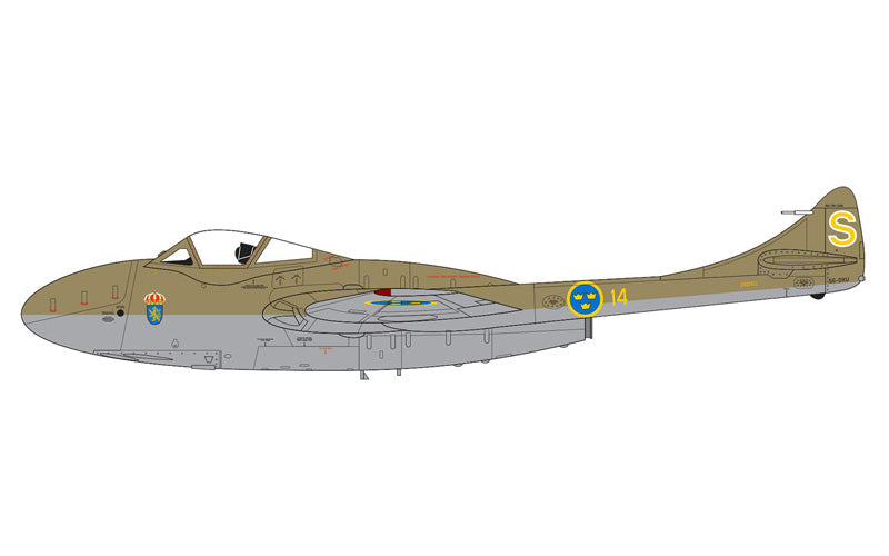 Airfix 1:72 De Havilland Vampire T.11/J-28C A02058A