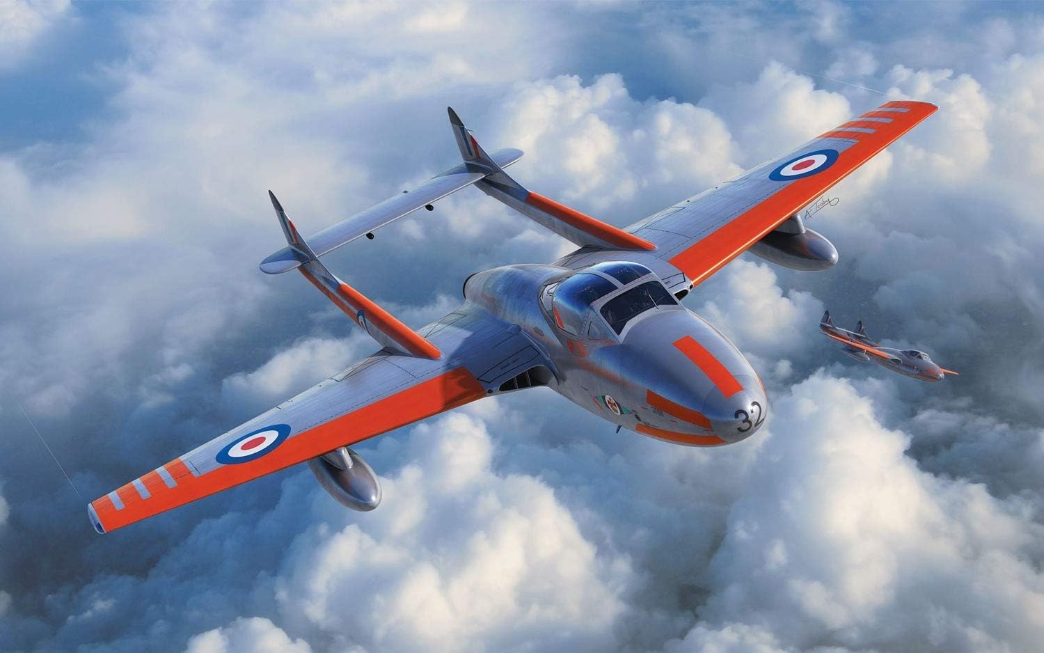 Airfix 1:72 De Havilland Vampire T.11/J-28C A02058A
