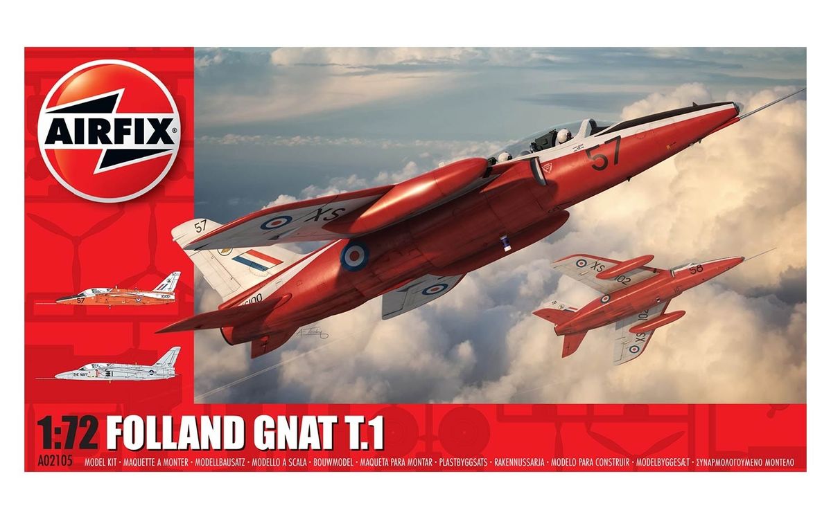 Airfix 1:72 Folland Gnat T.1 A02105