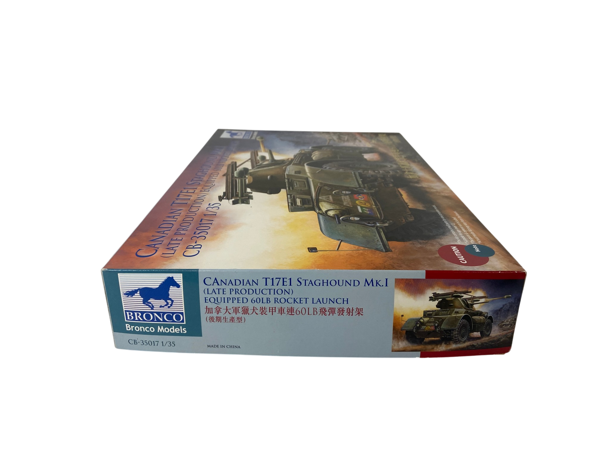 Bronco Models 1:35 Canadian T17E1 Staghound Mk. I (Late Production) equipped 60Lb Rocket Launch CB35017