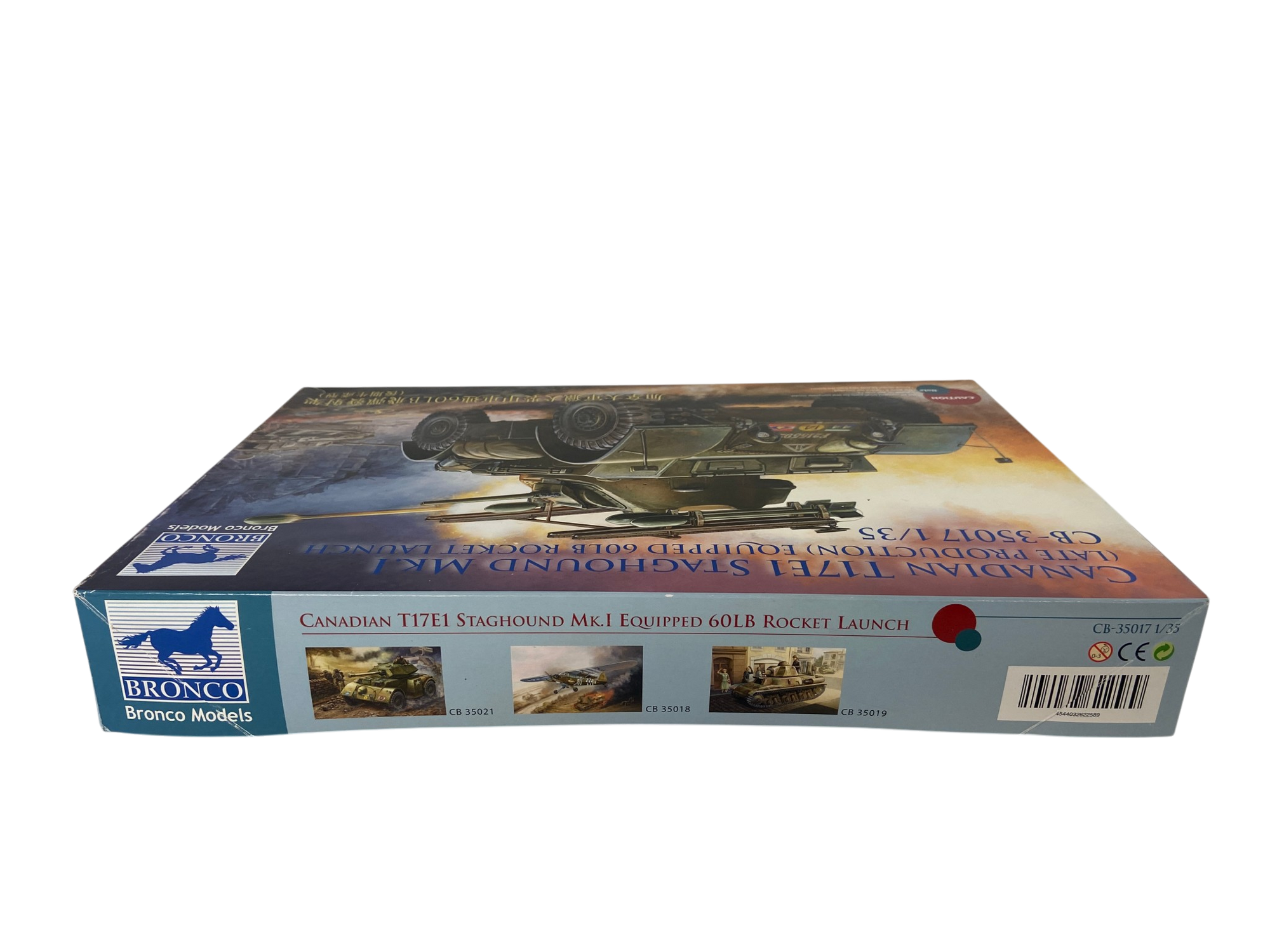 Bronco Models 1:35 Canadian T17E1 Staghound Mk. I (Late Production) equipped 60Lb Rocket Launch CB35017