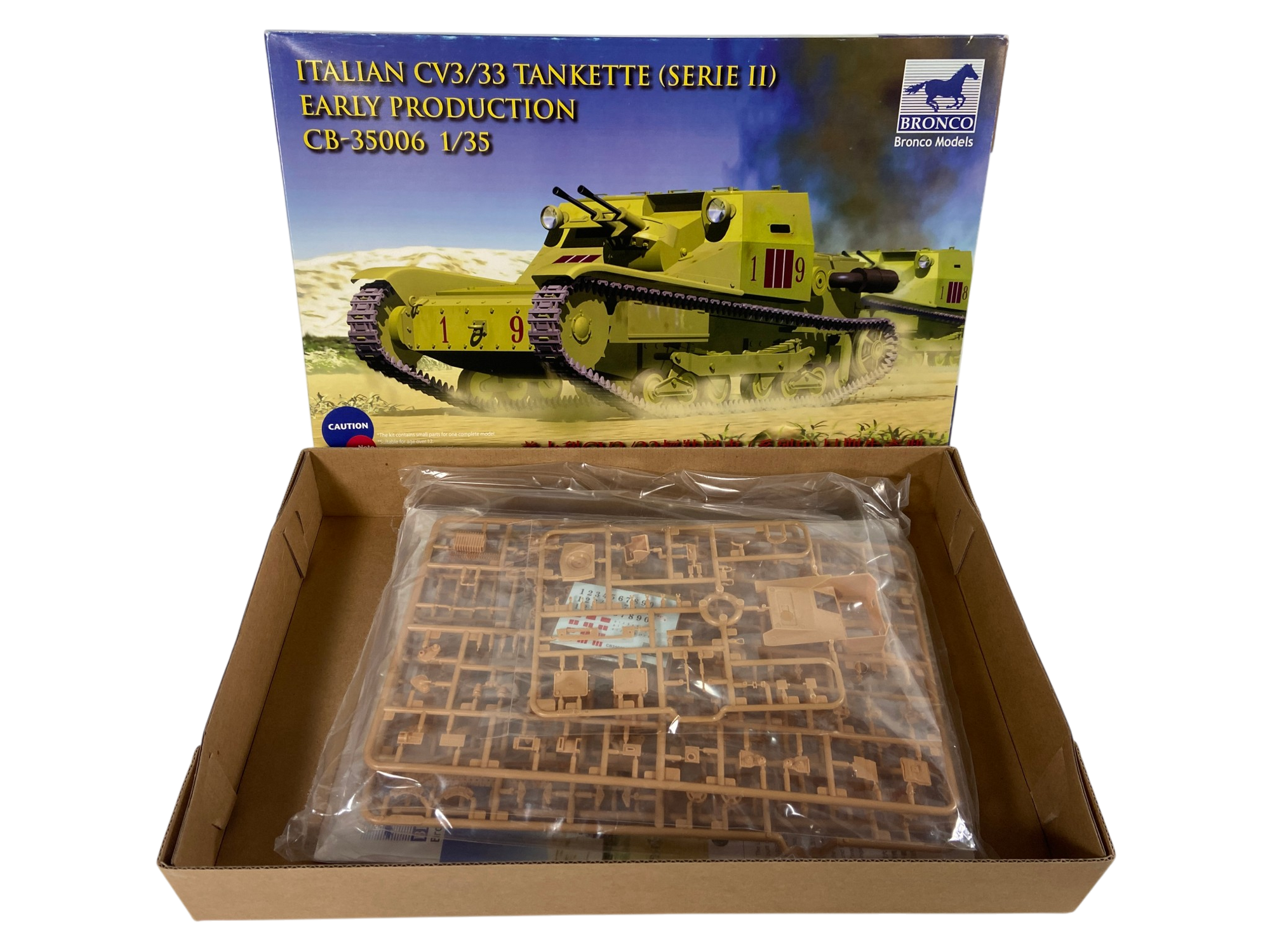 Bronco Models 1:35 Italian CV3/33 Tankette (Serie II) Early Production CB35006