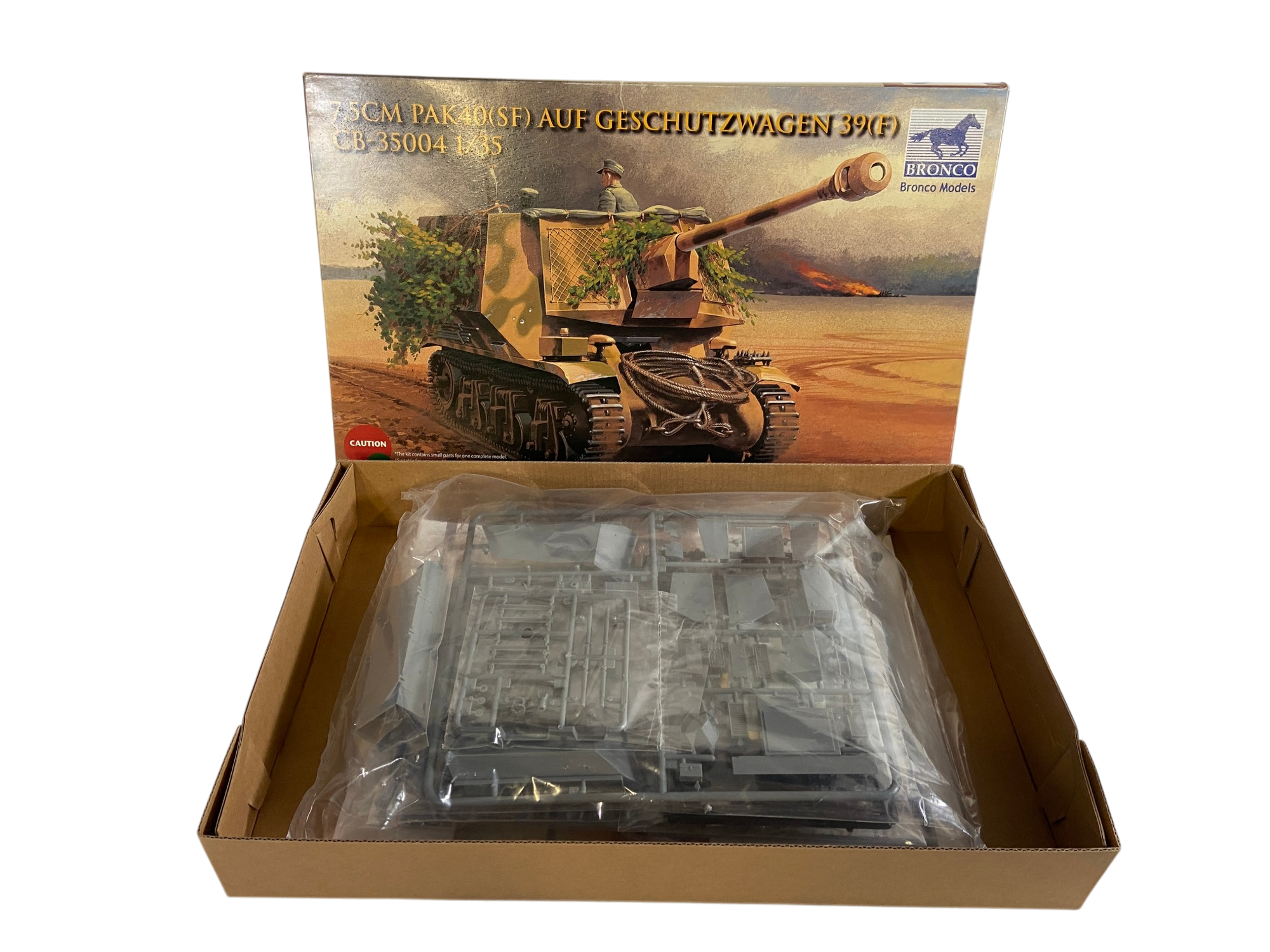 Bronco Models 1:35 7.5cm PaK40(SF) auf Geschutzwagen 39(F) CB35004