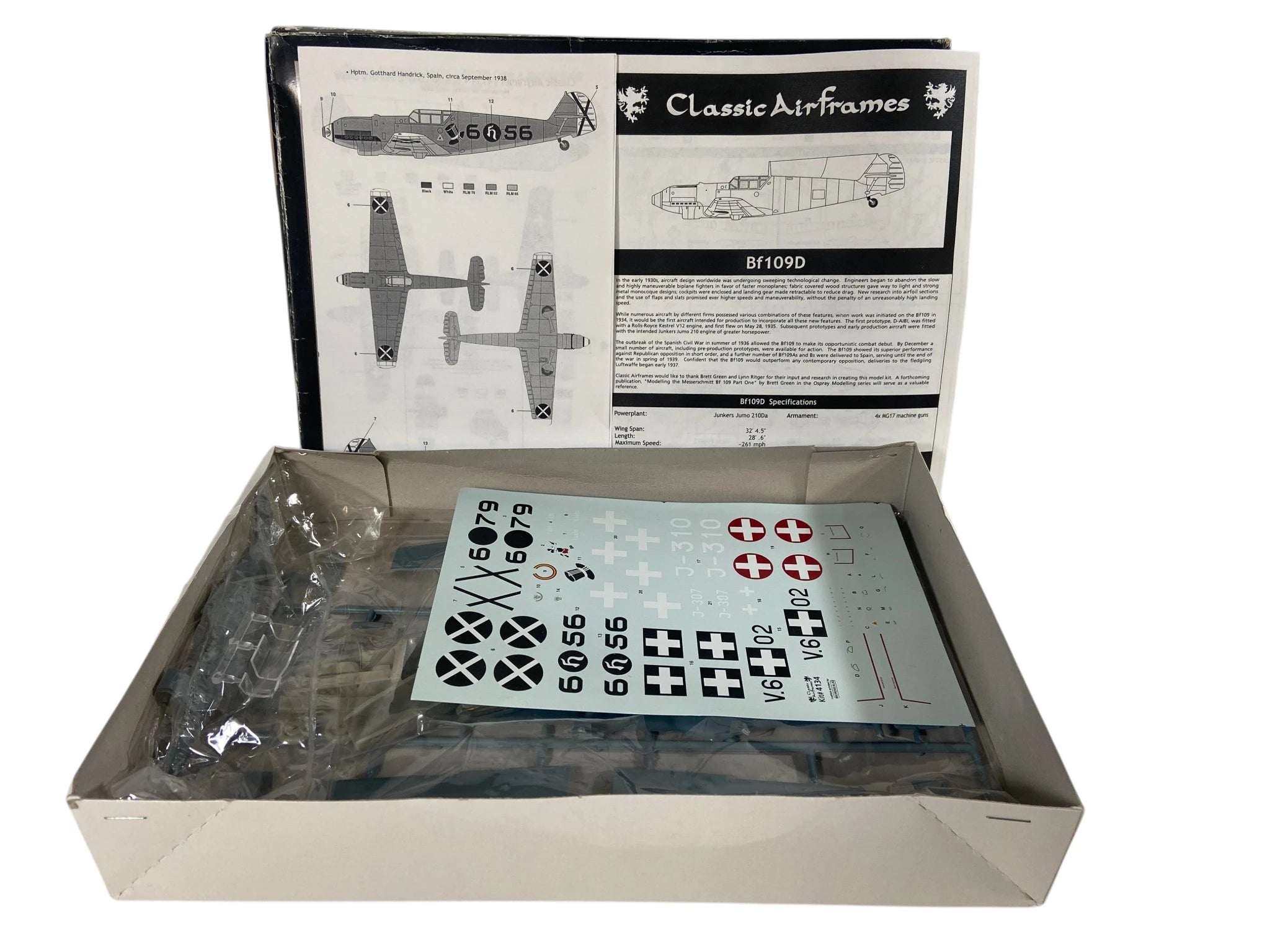 Classic Airframes 1:48 Messerschmitt Bf 109 D 4134