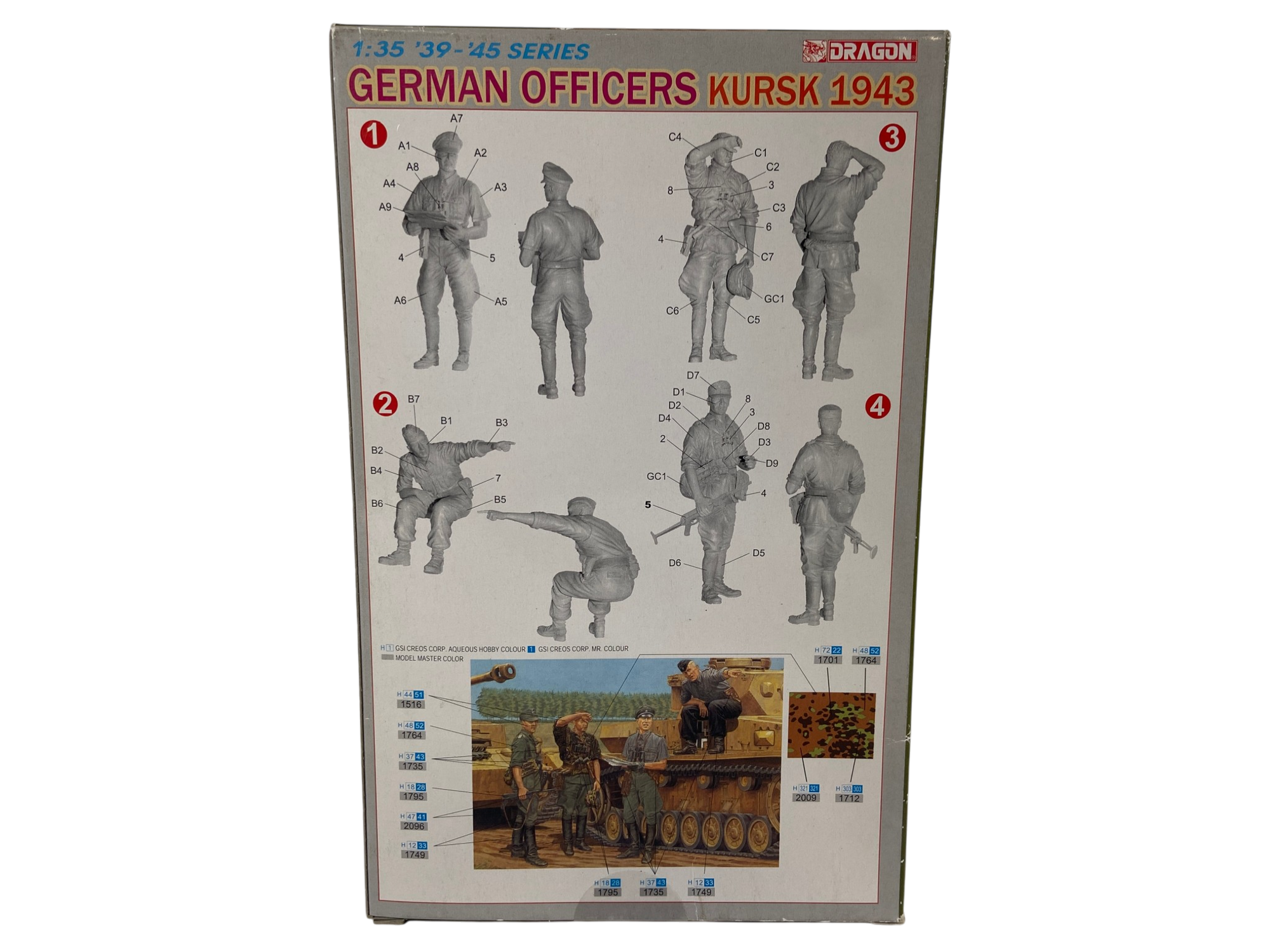 Dragon 1:35 German Officers Kursk 1943 6456