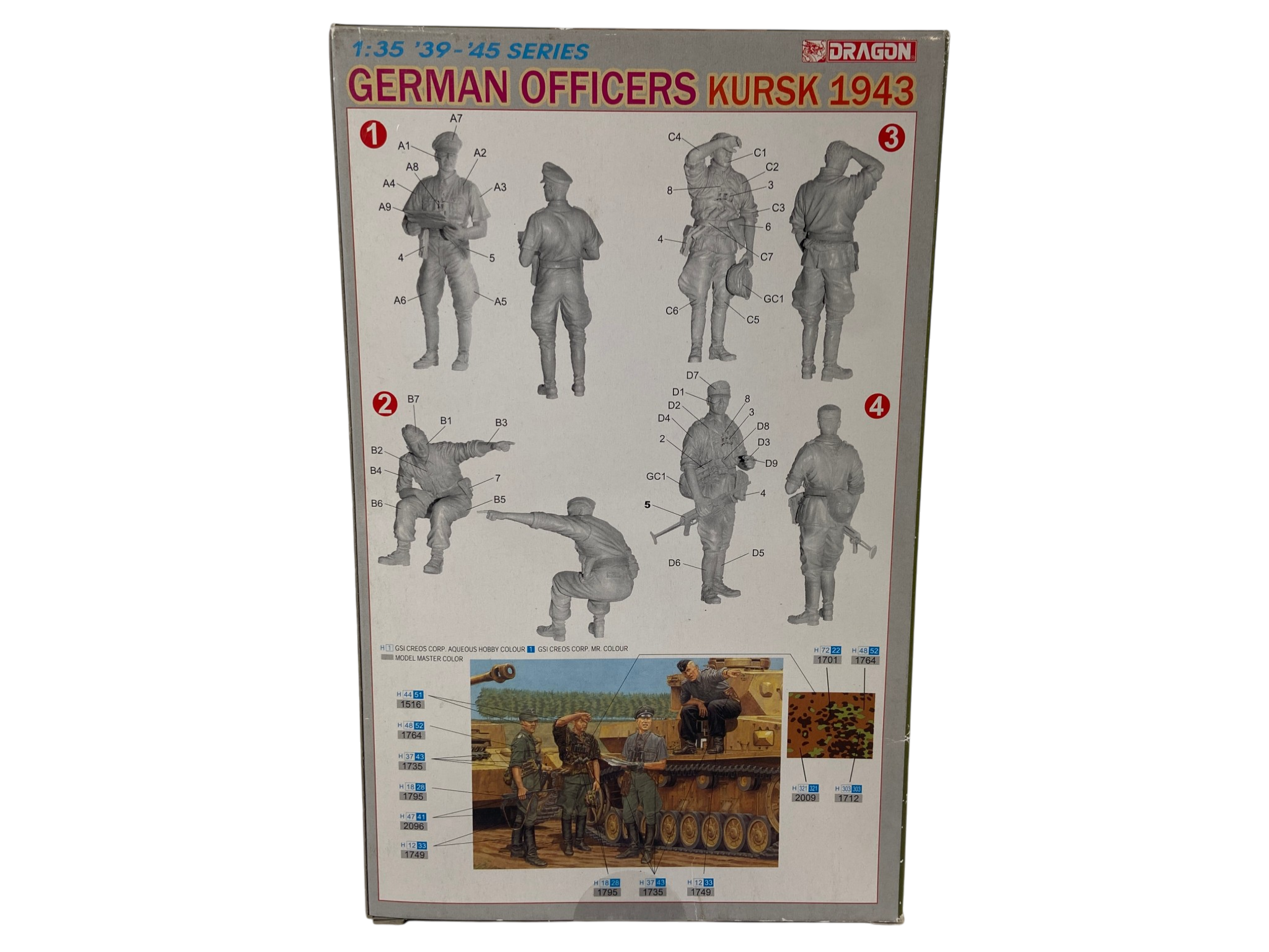 Dragon 1:35 German Officers Kursk 1943 6456
