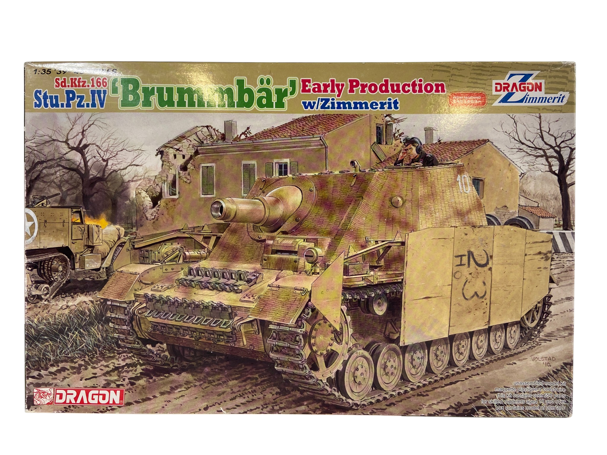 Sd.Kfz.166 Sturmpanzer IV "Brummbär" Early Production w/Zimmerit