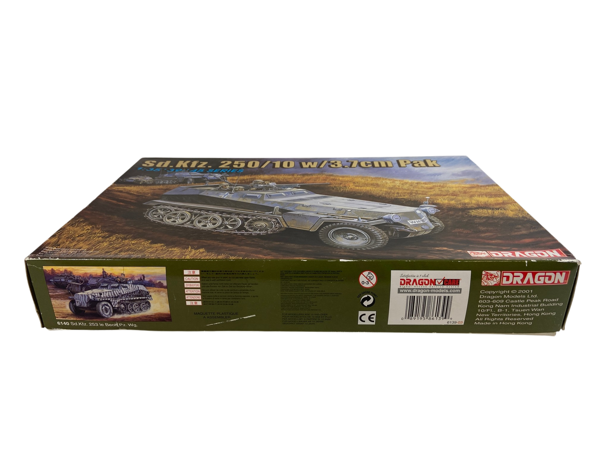 Dragon 1:35 Sd.Kfz. 250/10 w/3,7cm Pak 6139