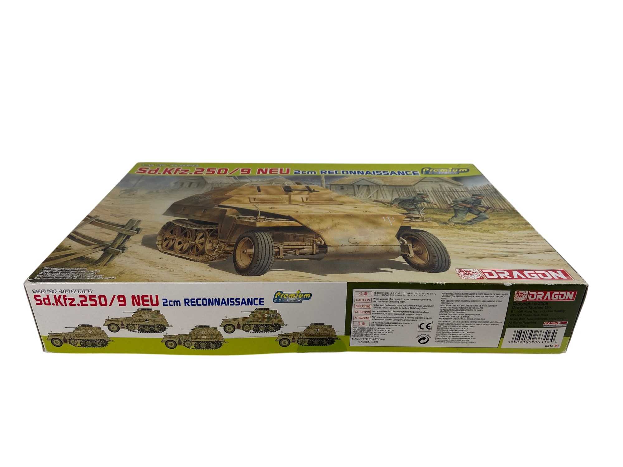 Dragon 1:35 Sd.Kfz. 250/9 Ausf. B 2cm Reconnaissance incl. veel extra's 6316