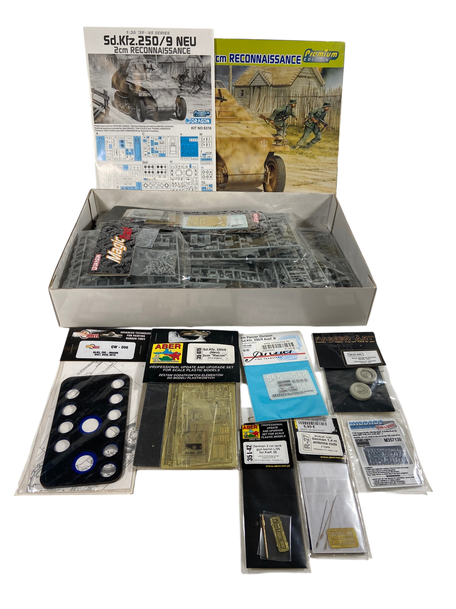Dragon 1:35 Sd.Kfz. 250/9 Ausf. B 2cm Reconnaissance incl. veel extra's 6316