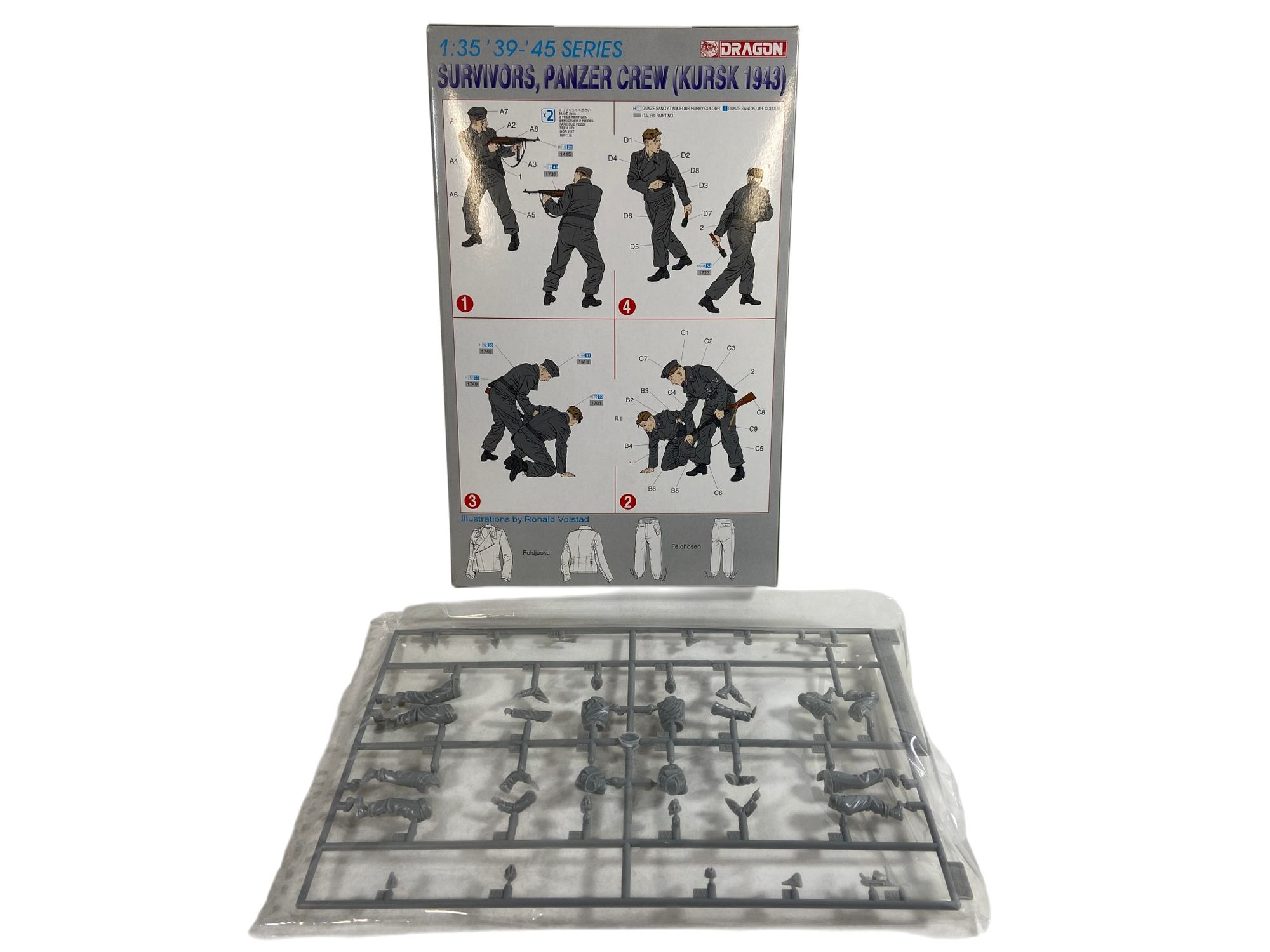 Dragon 1:35 Survivors, Panzer Crew (Kursk 1943) 6129