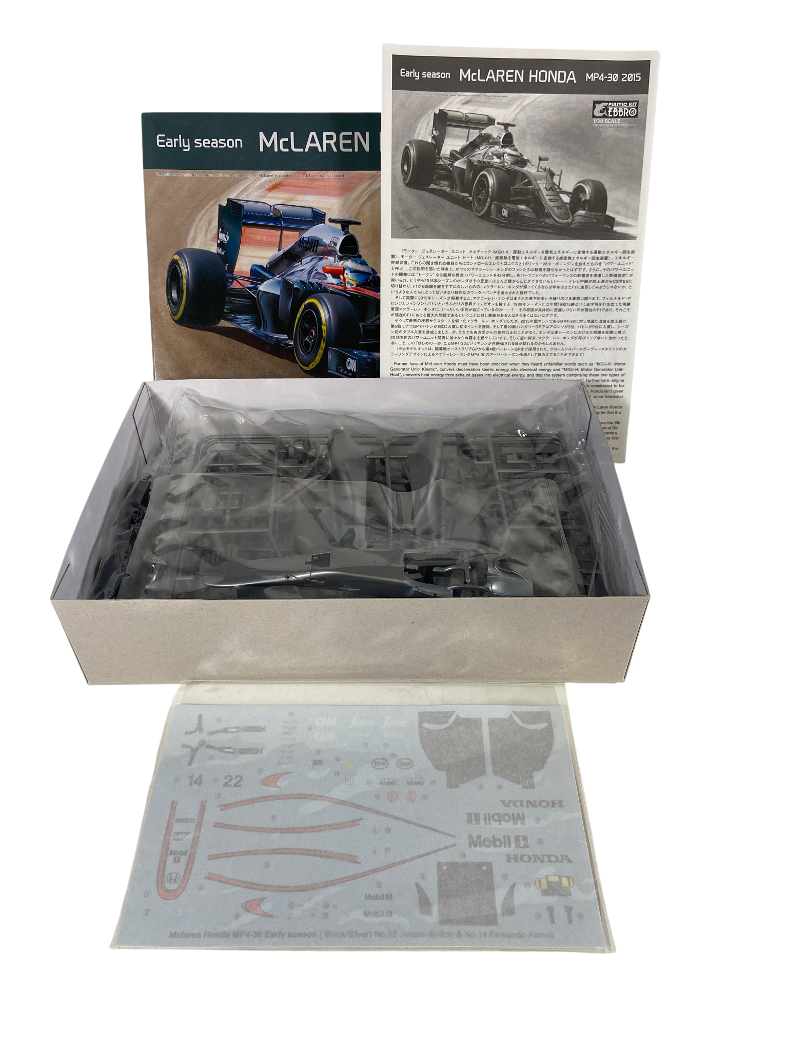 Ebbro 1:20 McLaren Honda MP4-30 2015 Early Season 20013
