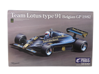 Ebbro 1:20 Team Lotus Type 91 Belgian GP 1982 20019