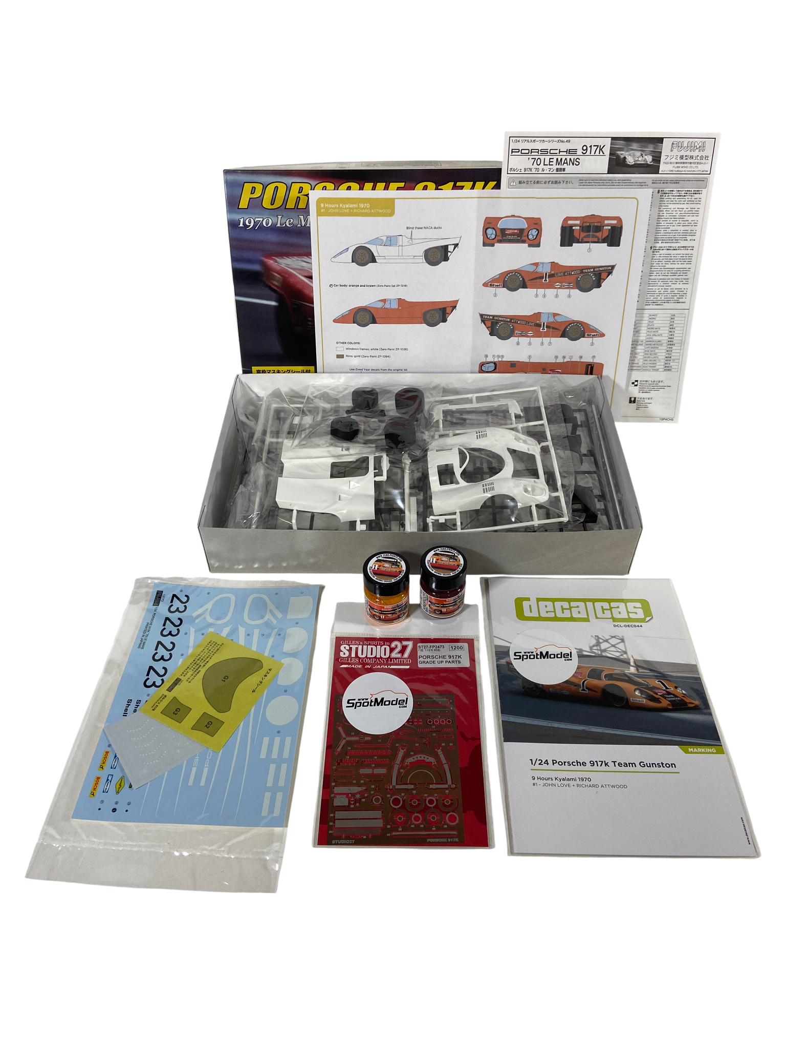 Fujimi 1:24 Porsche 917K incl. PE set, verf & Team Gunston decals 12607