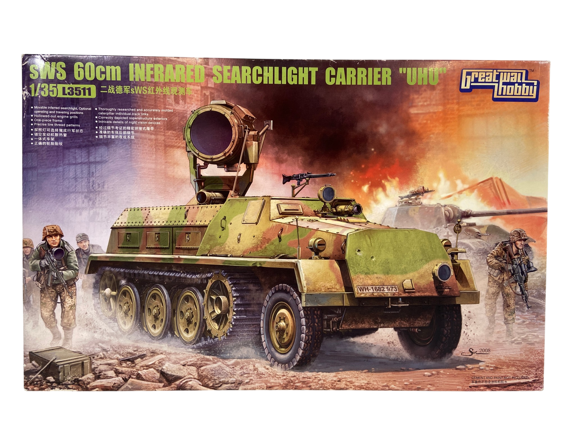 Great Wall Hobby 1:35 sWS 60cm Infrared Searchlight Carrier 'UHU' L3511