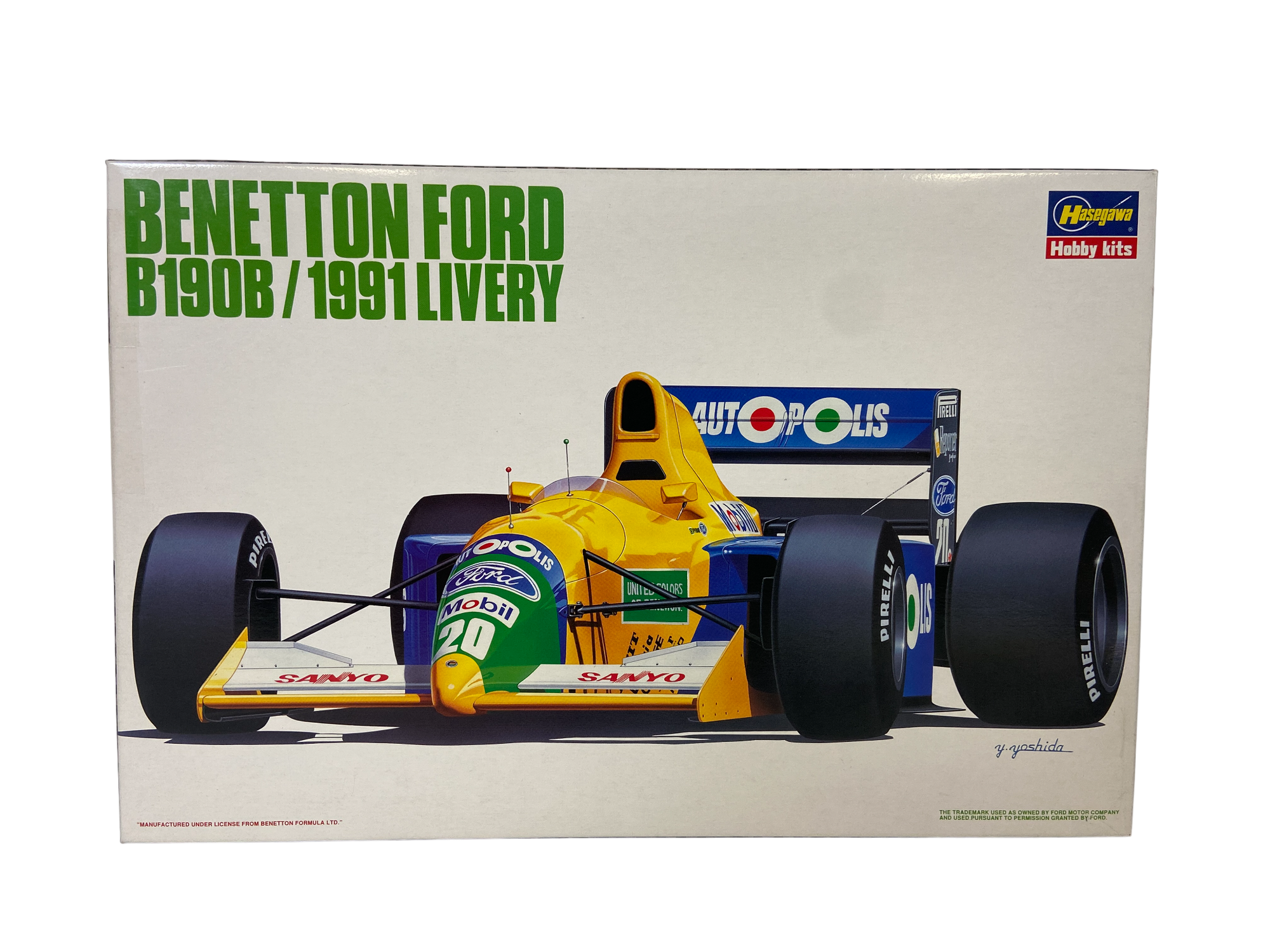 Hasegawa 1:24 Benetton Ford B190B/1991 Livery incl. verf & decals 23013