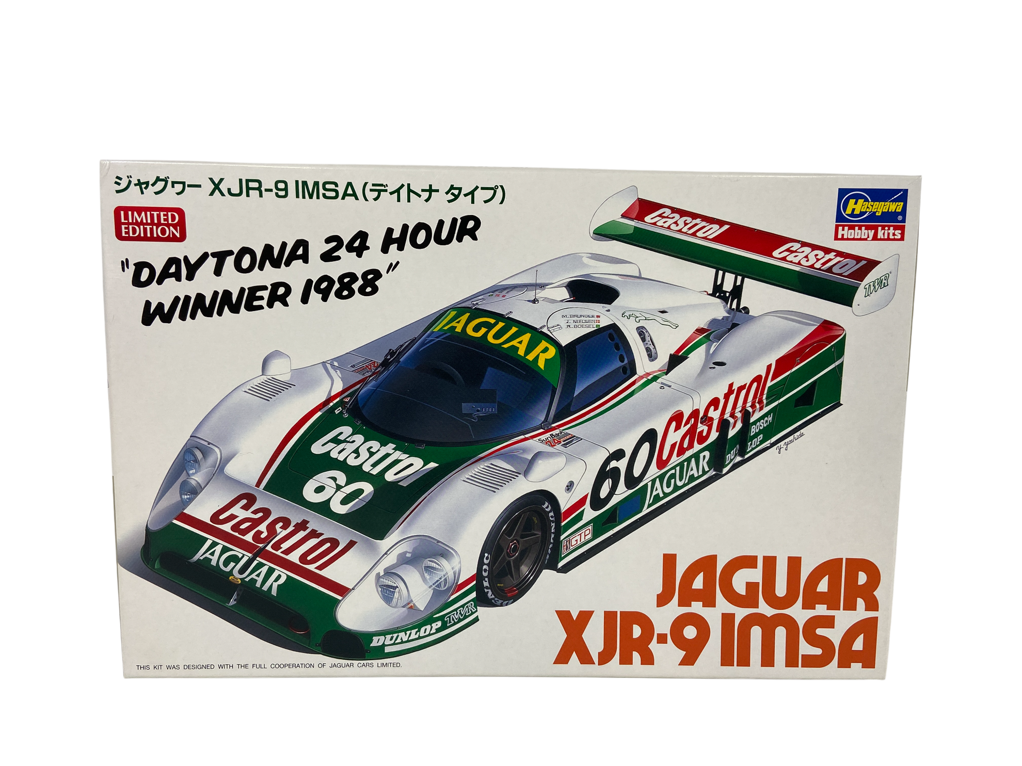 Hasegawa 1:24 Jaguar XJR-9 IMSA
"Daytona 24 Hour Winner 1988"