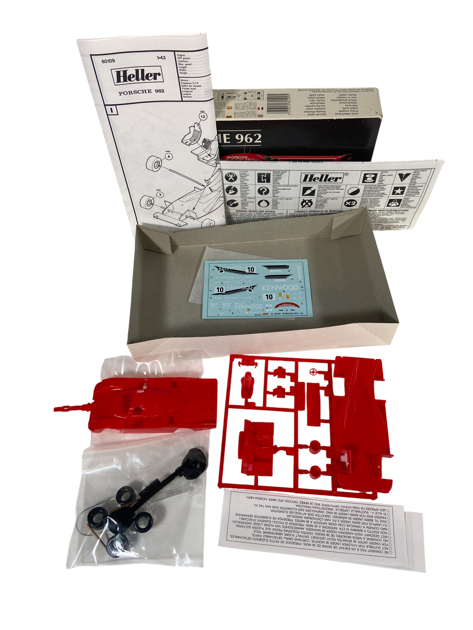 Heller 1:43 Porsche 962 80109