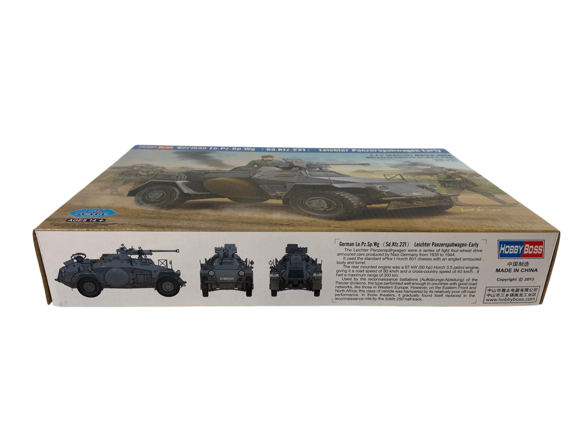 HobbyBoss 1:35 German Le.Pz.Sp.Wg. (Sd.Kfz. 221) Leichter Panzerspähwagen (early) 83813