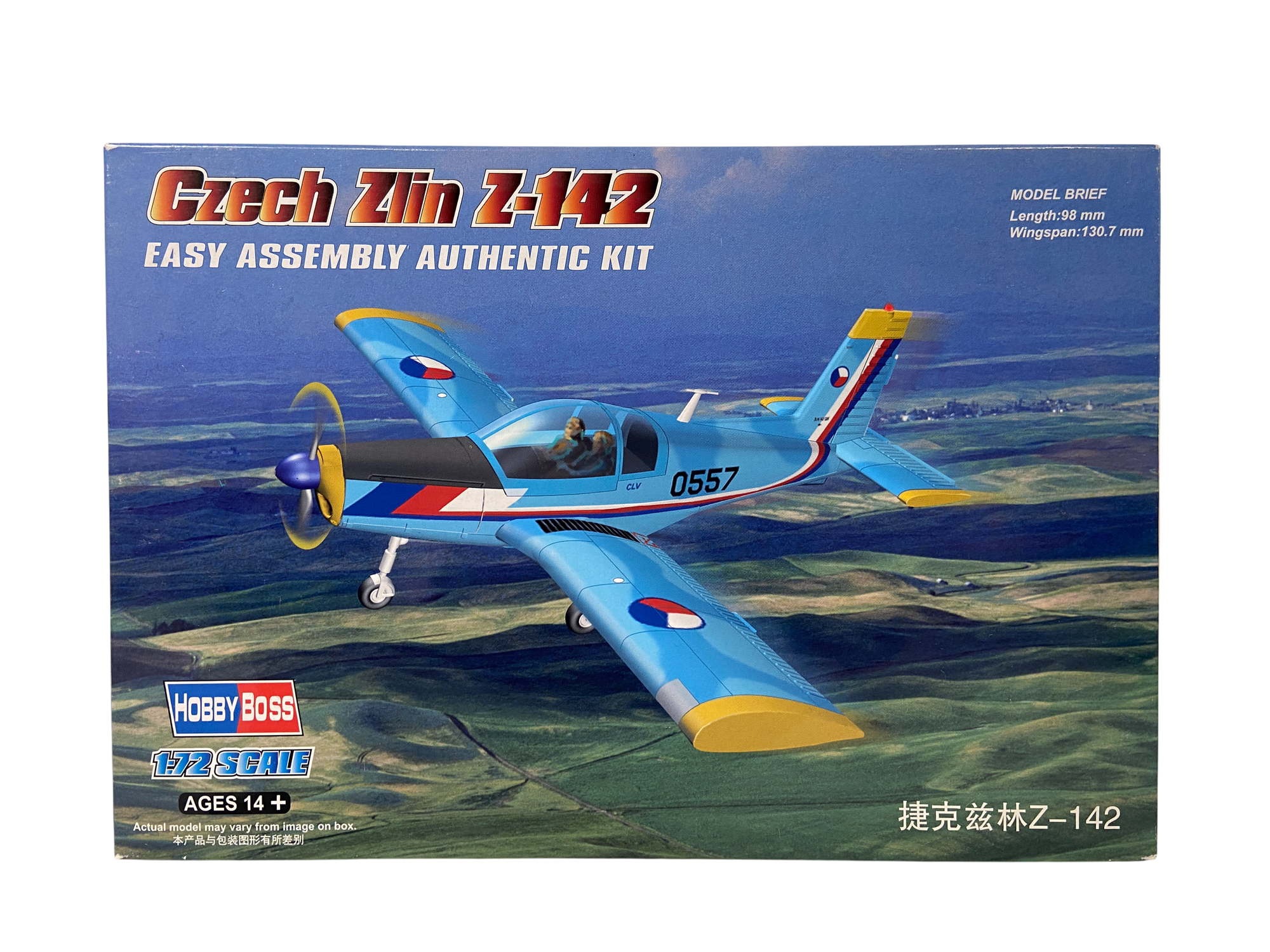 HobbyBoss 1:72 Czech Zlin Z-142 80282