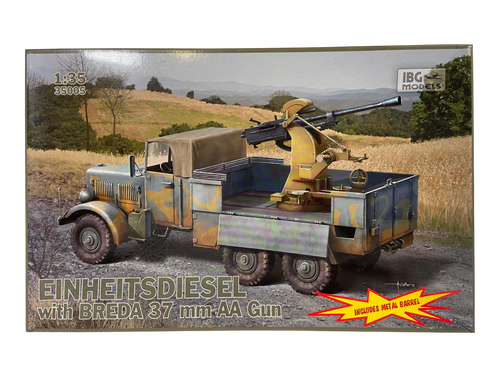 IBG Models 1:35 Einheitsdiesel with Breda 37mm AA gun 35005
