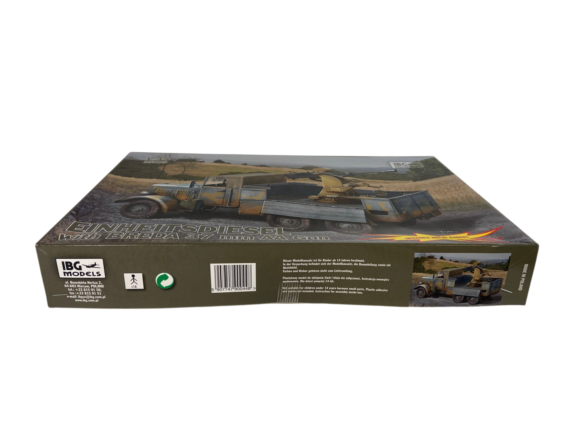 IBG Models 1:35 Einheitsdiesel with Breda 37mm AA gun 35005