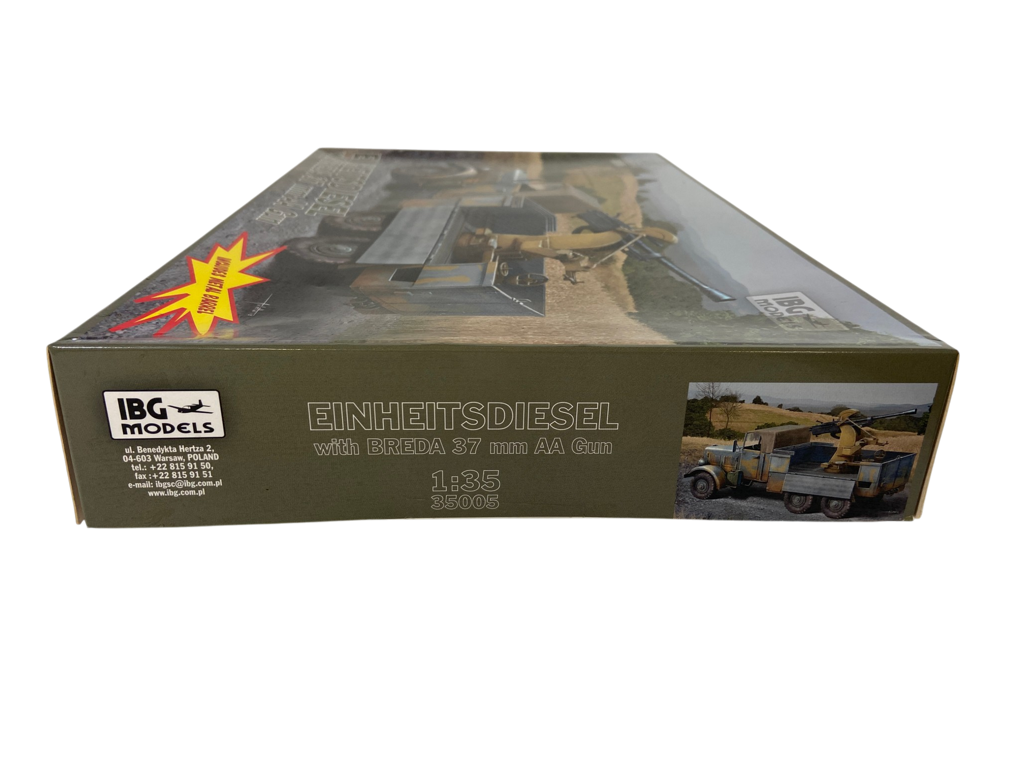 IBG Models 1:35 Einheitsdiesel with Breda 37mm AA gun 35005